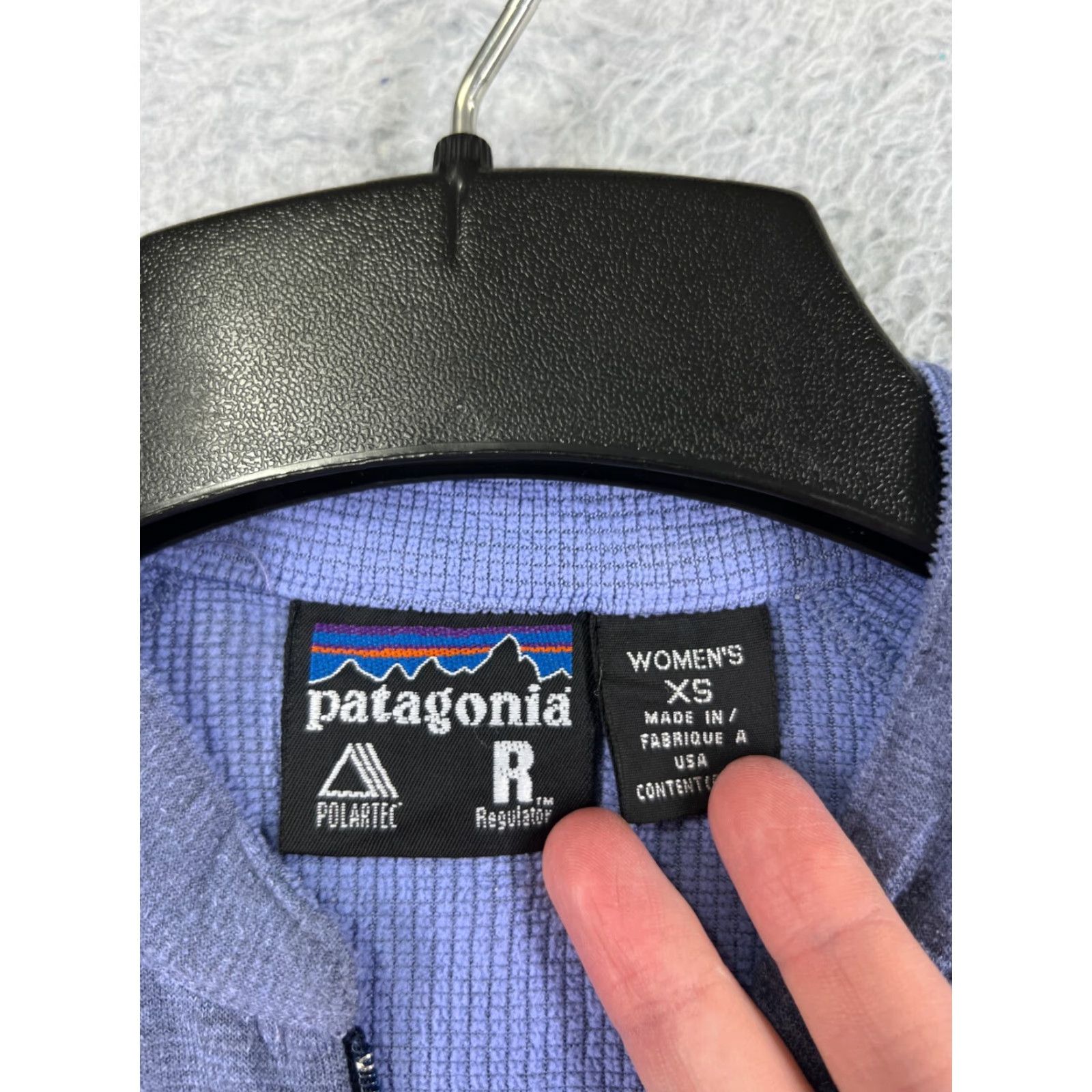 Patagonia Patagonia Sweater Womens Extra Small Purple Waffle Knit Regulator Polartec READ Size XL / US 12-14 / IT 48-50 - 6 Thumbnail