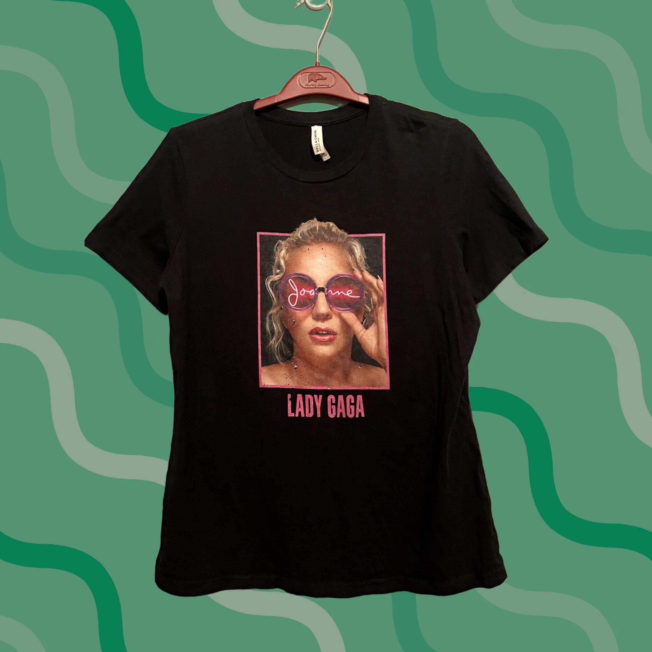 Vintage Lady Gaga Concert Joanne Graphic Print Short Sleeve Black T-Shirt Size L Men Regular Cotton Size US L / EU 52-54 / 3 - 1 Thumbnail