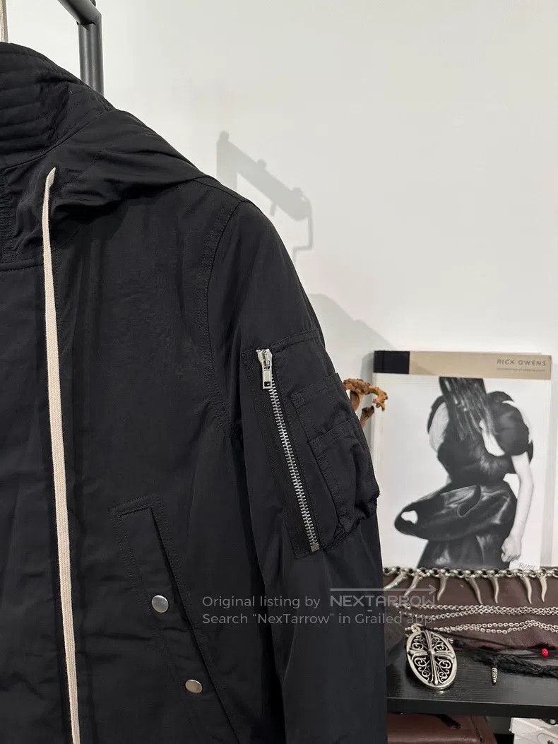 Rick Owens RICK OWENS Bomber Jacket Padded Long Hooded Coat Size US XS / EU 42 / 0 - 4 Thumbnail