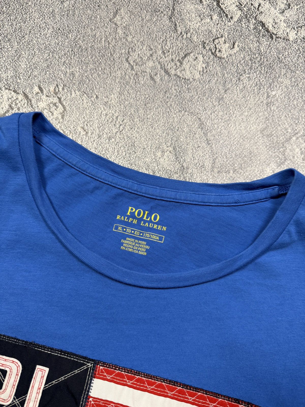 Polo Ralph Lauren Polo Ralph Lauren USA Big Flag Logo Tee Size XL / US 12-14 / IT 48-50 - 6 Thumbnail