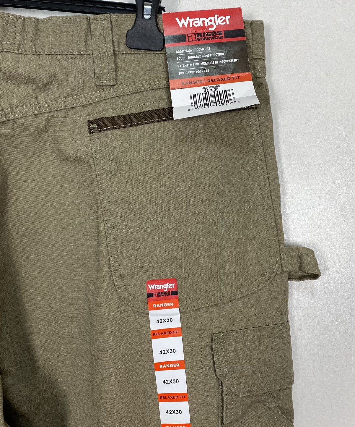 Wrangler NWT Wrangler Riggs Ranger Ripstop Workwear Pants Khaki Relax Size US 42 / EU 58 - 7 Thumbnail