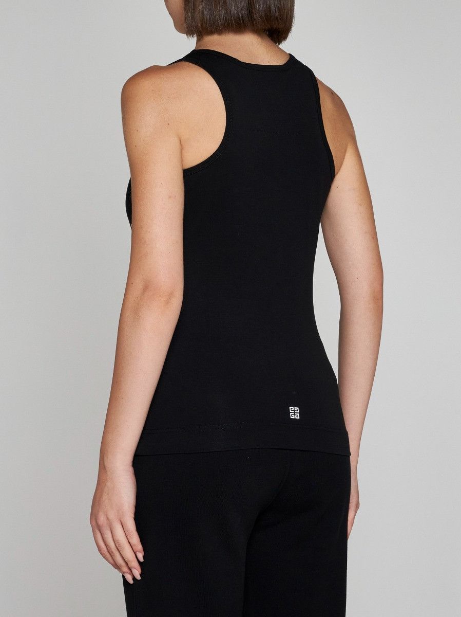 Givenchy o1srvl11e0924 Logo-Print Tank Top in Black Size L / US 10 / IT 46 - 4 Thumbnail