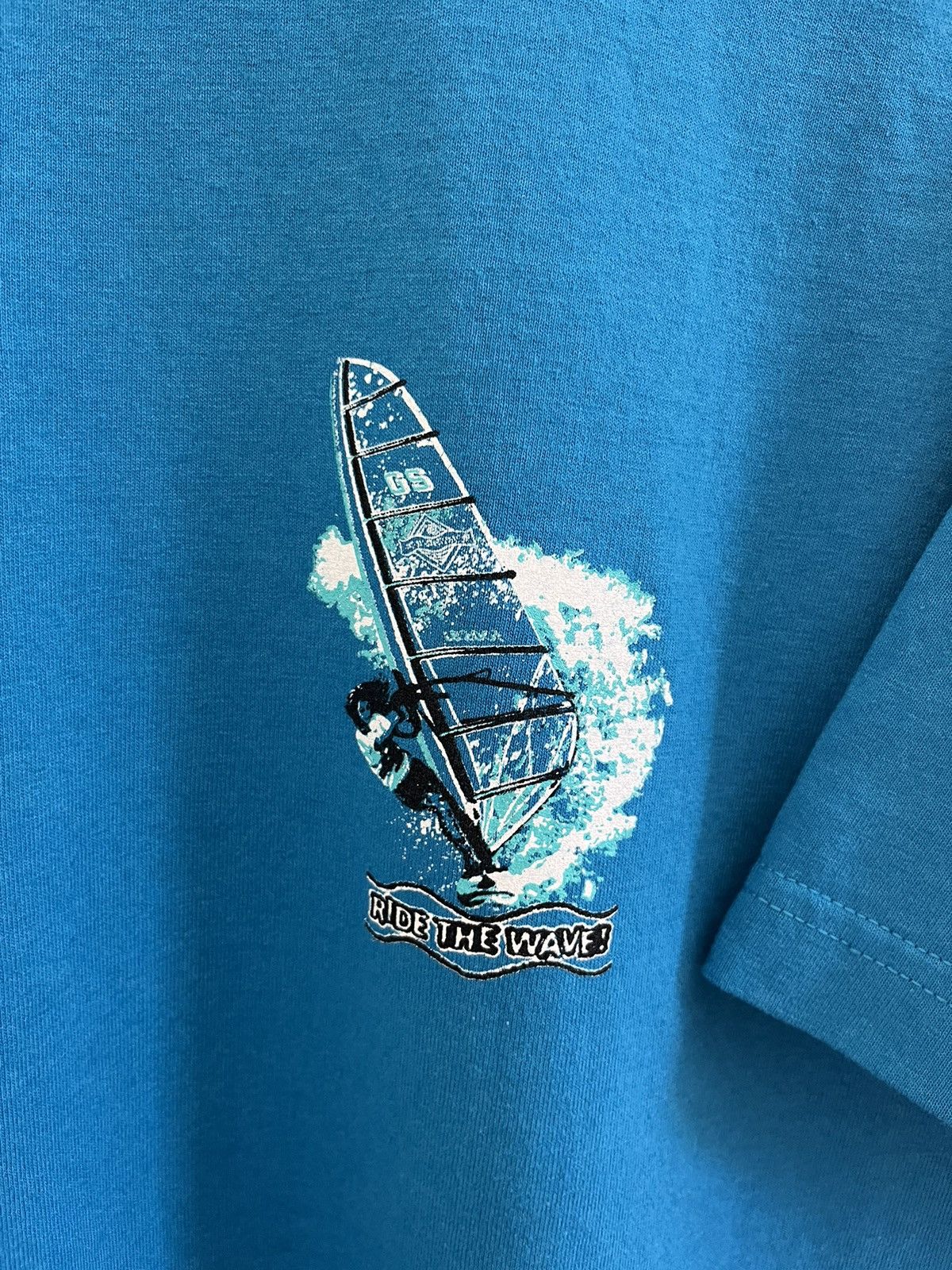 Vintage Vintage Ride The Wave Surf Style T-Shirt Little Brownies Tag Size US L / EU 52-54 / 3 - 11 Thumbnail