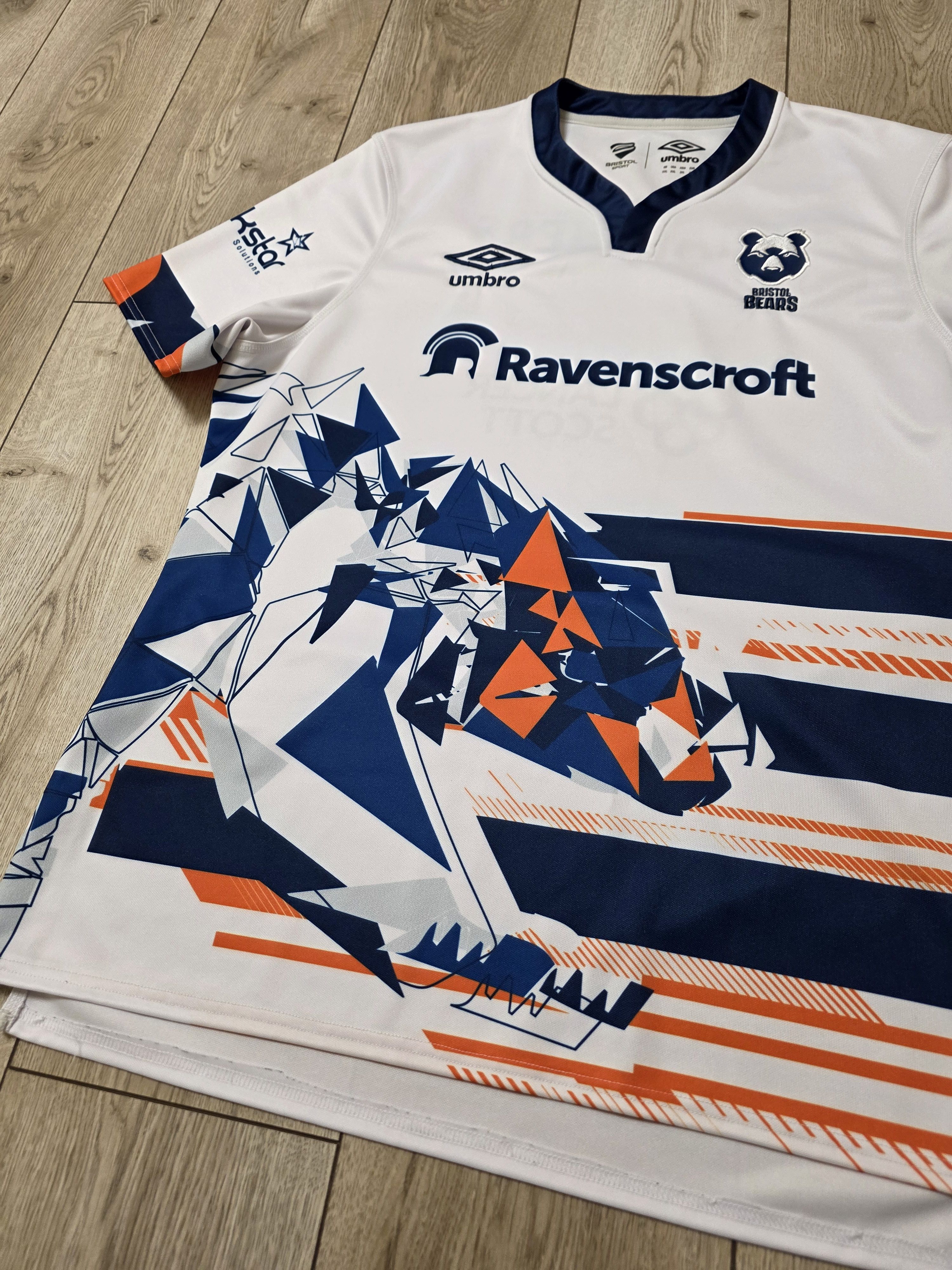 Umbro BRISTOL BEARS RUGBY JERSEY 2021 2022 AWAY ENGLAND RUGBY Size US XXL / EU 58 / 5 - 5 Thumbnail
