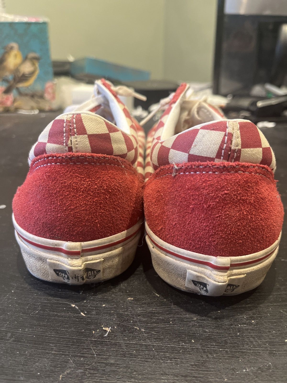 Vans Vans Old Skool Checkerboard Red Size US 10 / EU 43 - 5 Thumbnail