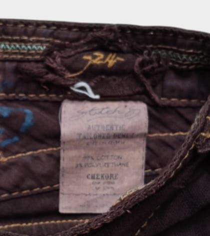 Le Grande Bleu (L.G.B.) Chekore contrast stitch flared jeans Size US 26 / EU 42 - 6 Thumbnail