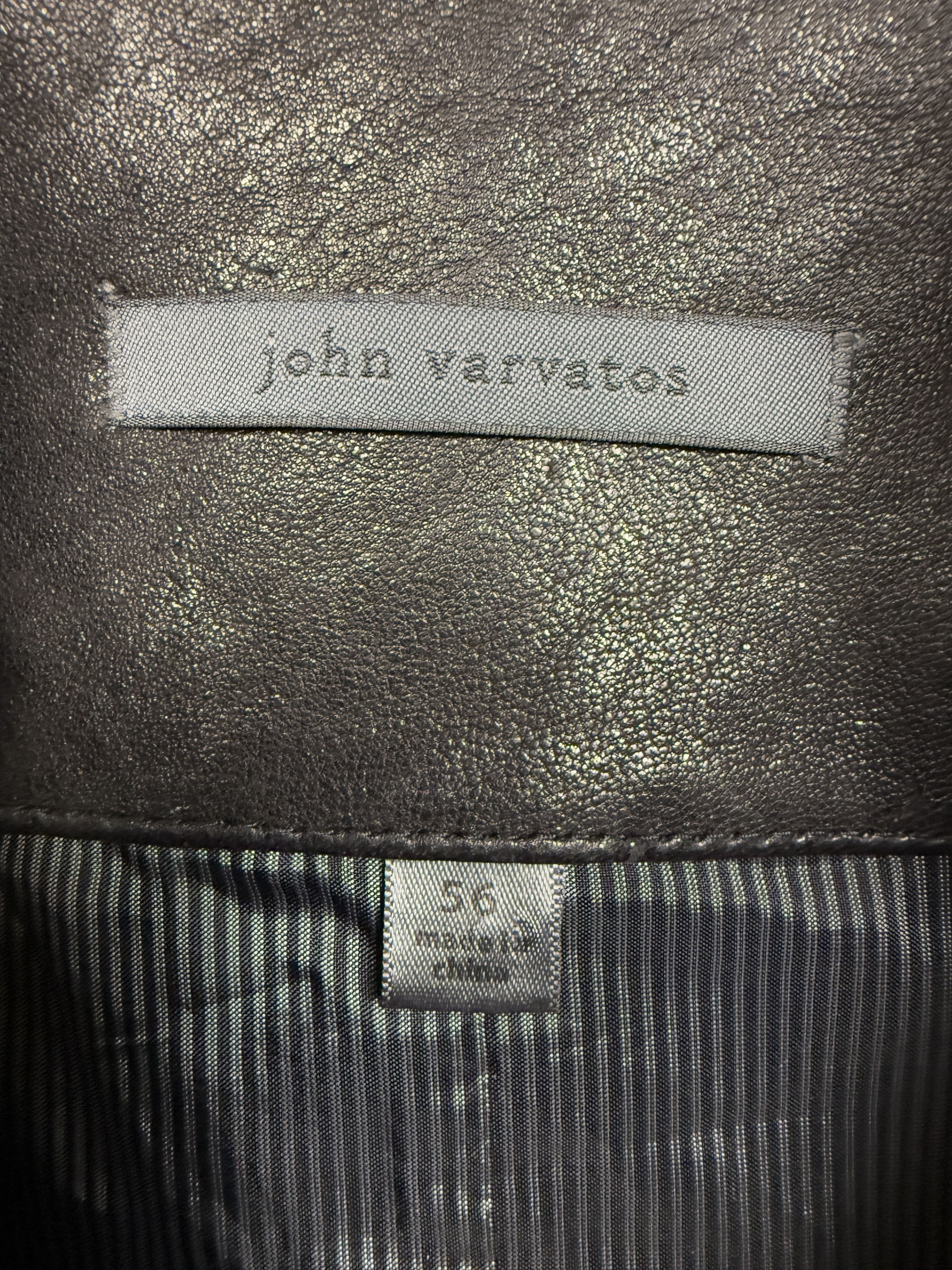 John Varvatos $1898 John Varvatos Leather Racer Jacket Size US XL / EU 56 / 4 - 3 Thumbnail