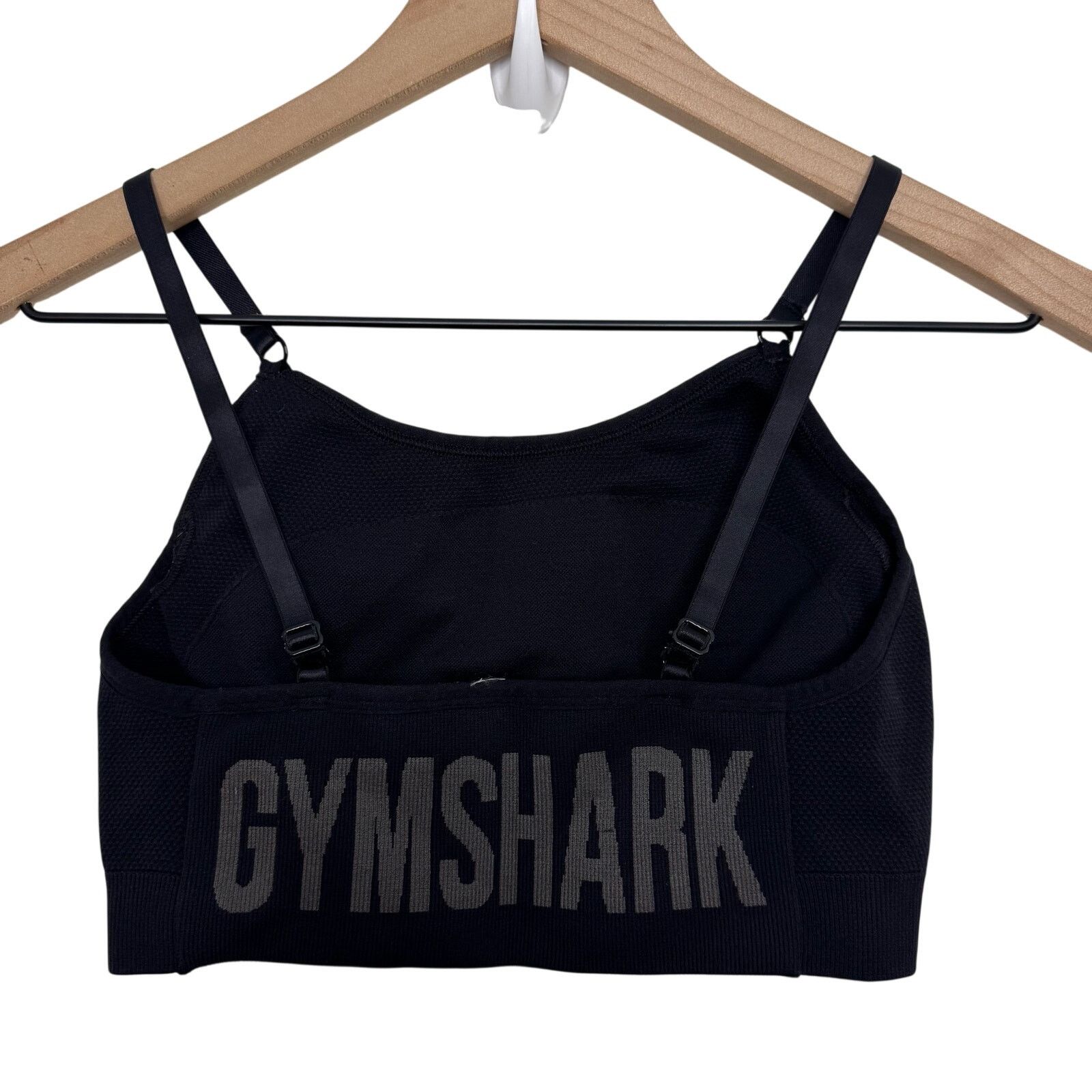 Gymshark Gymshark Flex Strappy Sports Bra Black Gray Size Small Size ONE SIZE - 3 Thumbnail