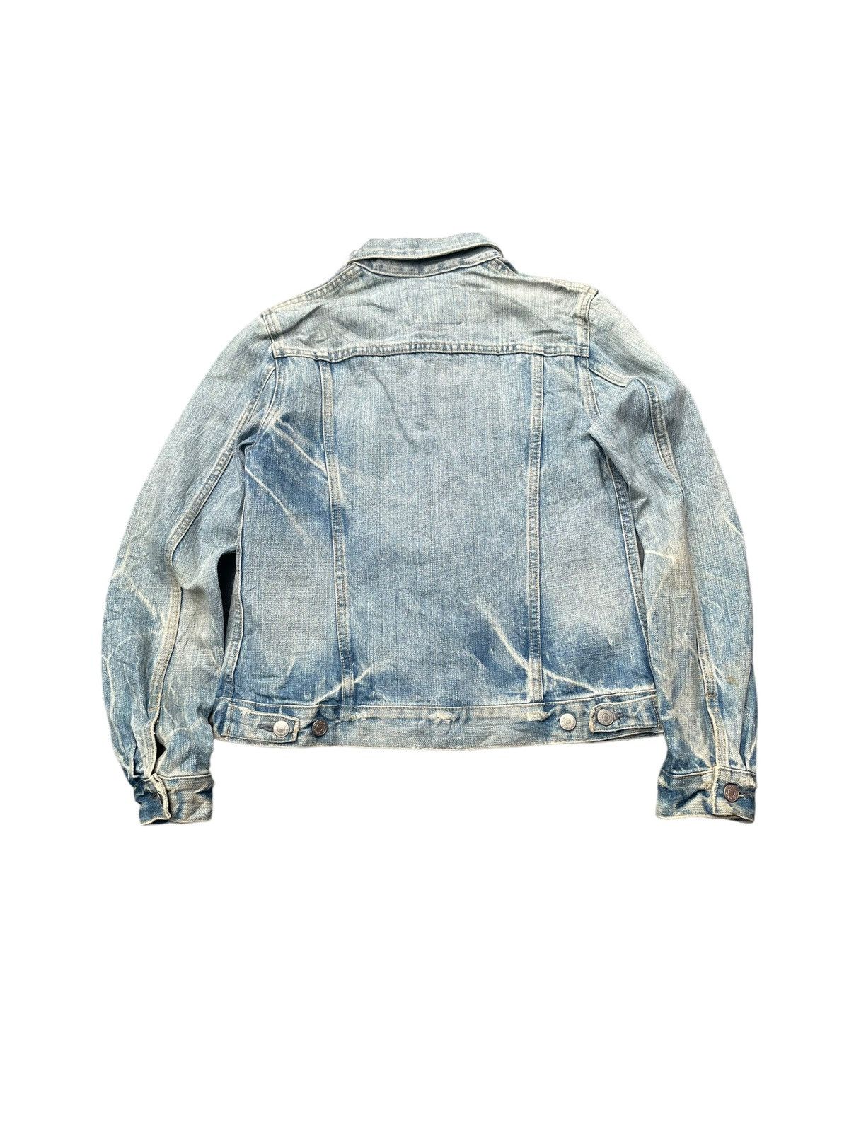 Japanese Brand Vintage DMG Denim Distressed Jacket Size S / US 4 / IT 40 - 6 Thumbnail