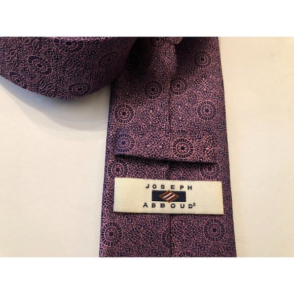 Joseph Abboud joseph abboud men's new purple 100%silk tie 3" X 61" Size ONE SIZE - 2 Thumbnail