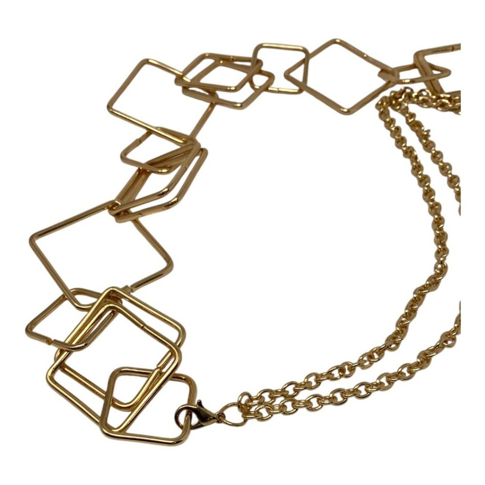 Other Gold Tone Square Link Chain Necklace Size ONE SIZE - 5 Thumbnail