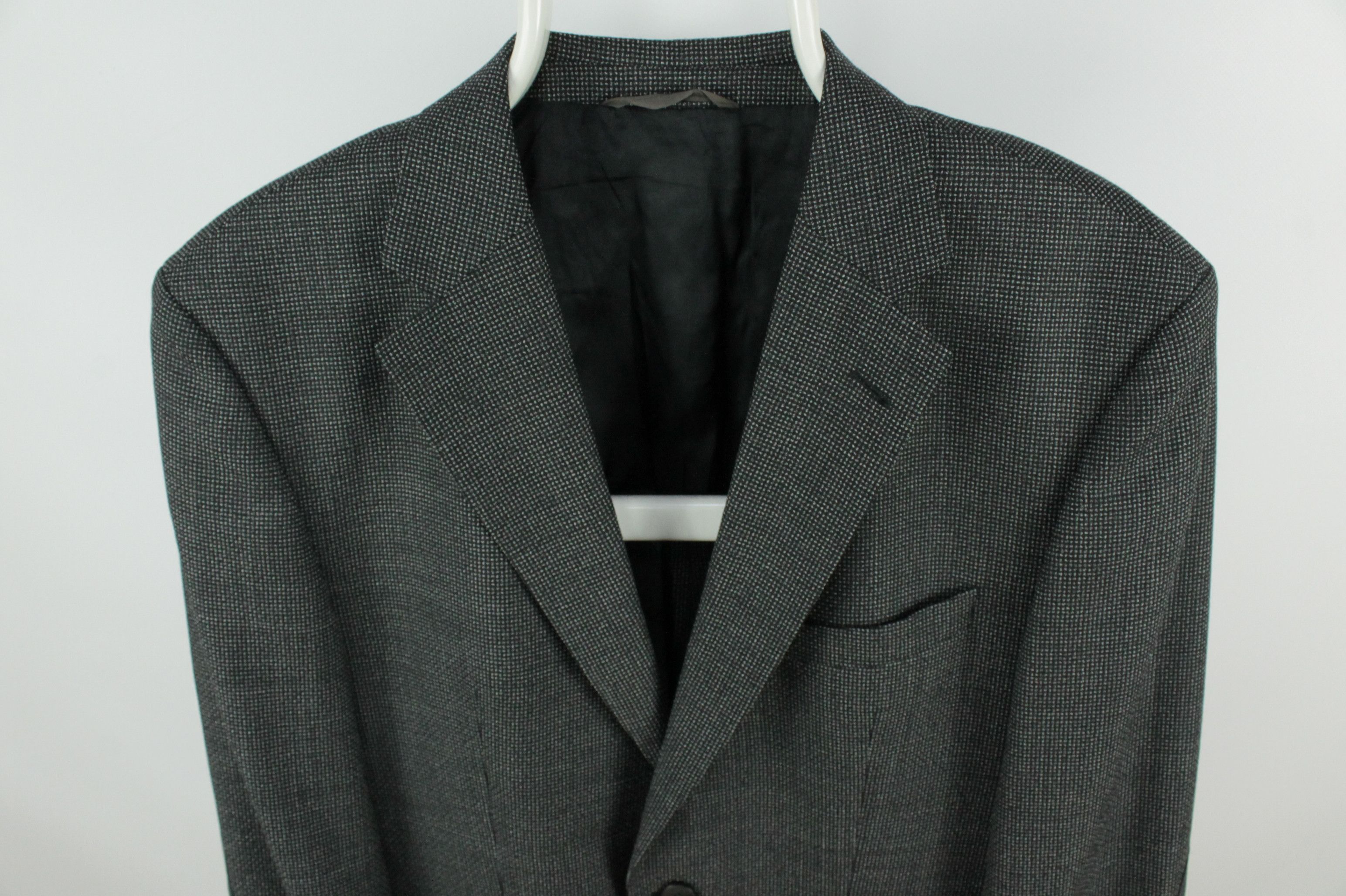 Hugo Boss Hugo Boss Jestor2 Textured Gray Wool Blazer Jacket Men's Size 40R - 2 Thumbnail