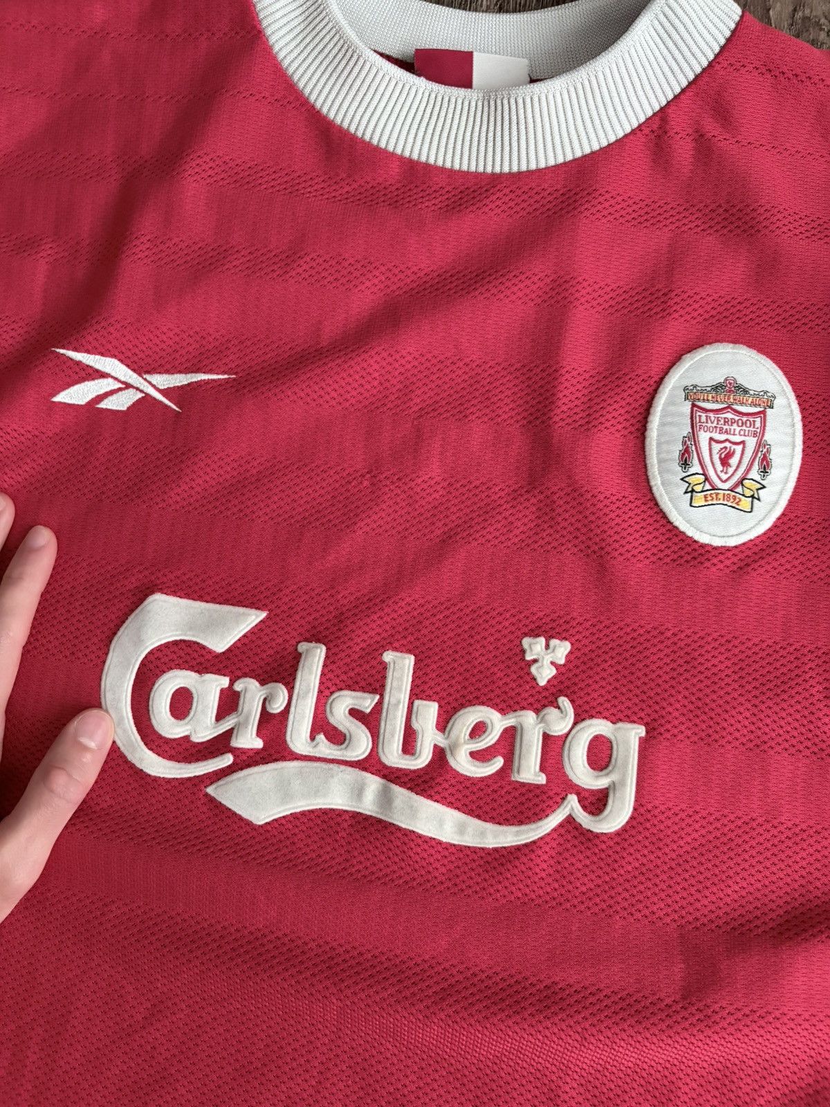 Reebok Vintage Liverpool FC Home 1998/2000 Football Jersey Soccer Size US XL / EU 56 / 4 - 2 Thumbnail