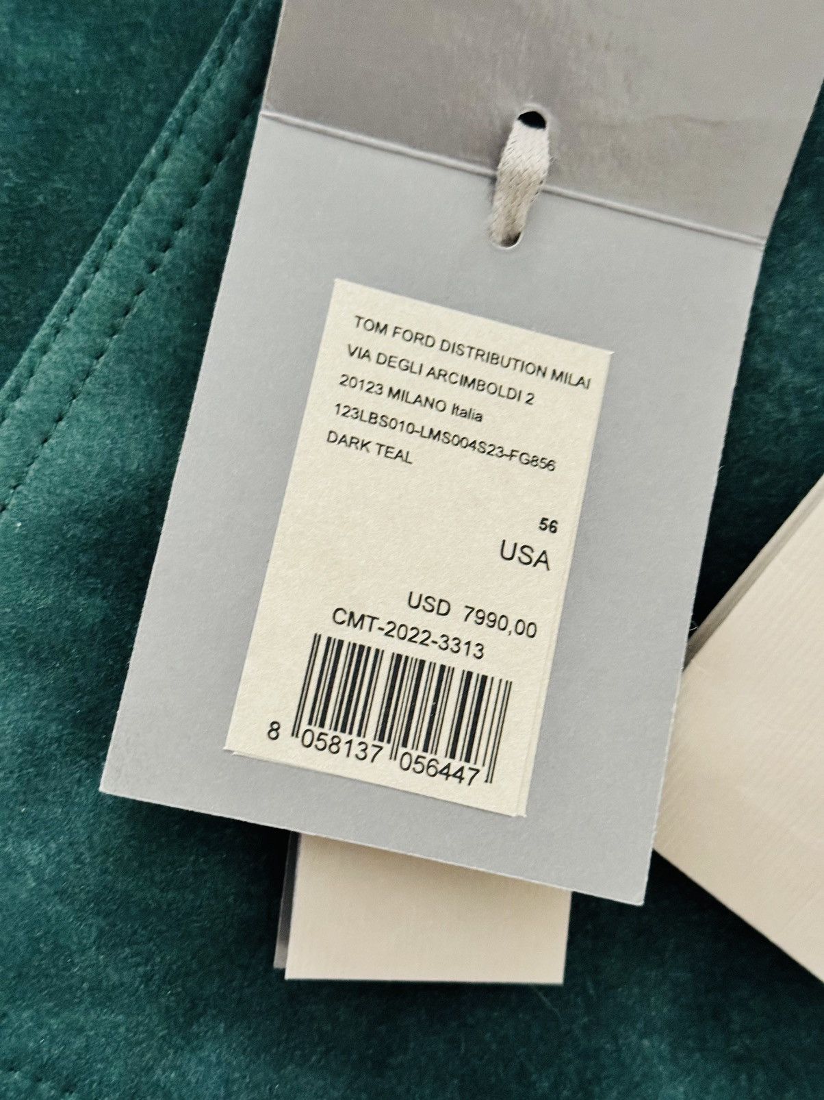 Tom Ford Tom Ford Green Suede Jacket Size US XL / EU 56 / 4 - 5 Thumbnail