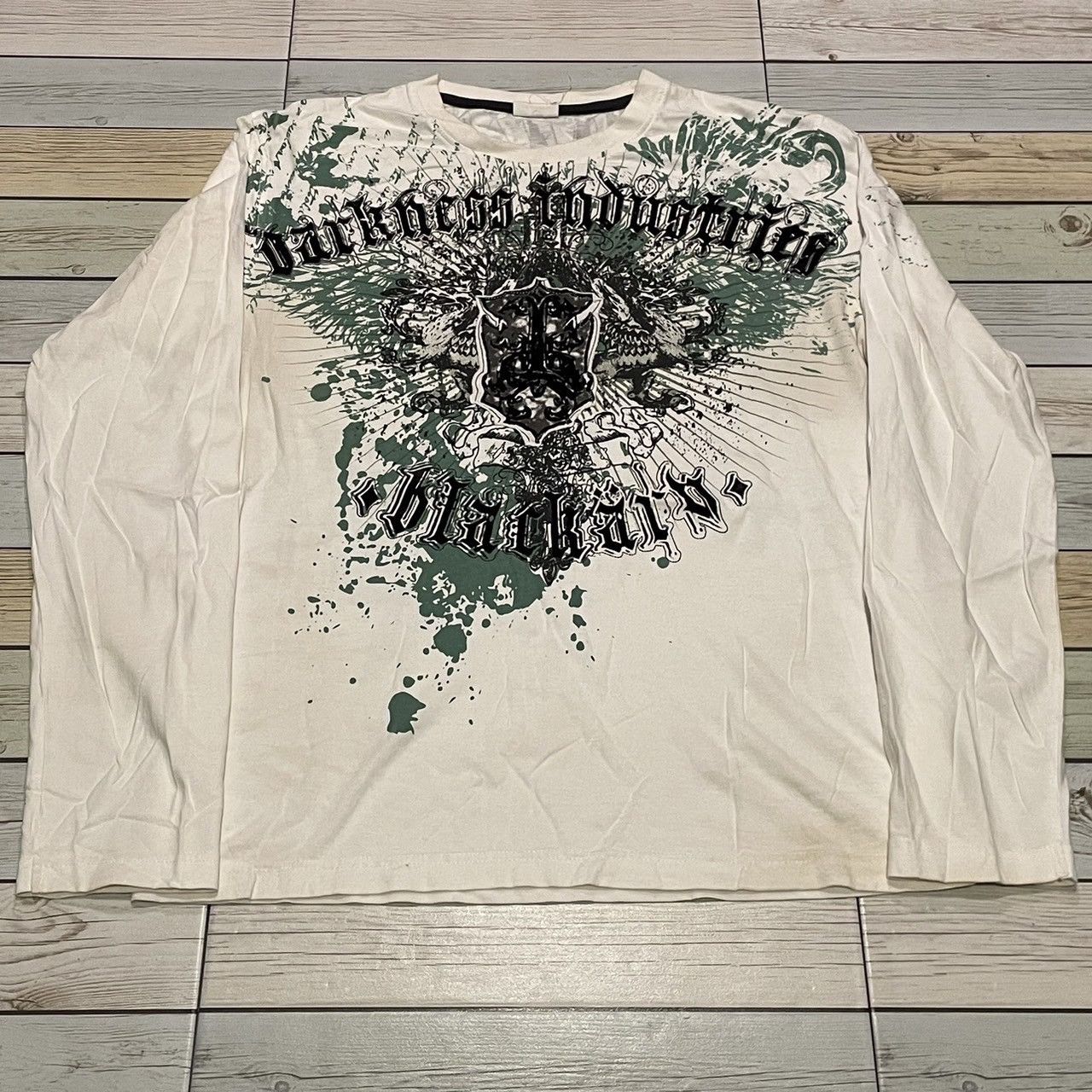 Affliction × Ed Hardy × Southpole Rare Wings Cross Longsleeve Y2K Affliction Style Size US L / EU 52-54 / 3 - 1 Thumbnail