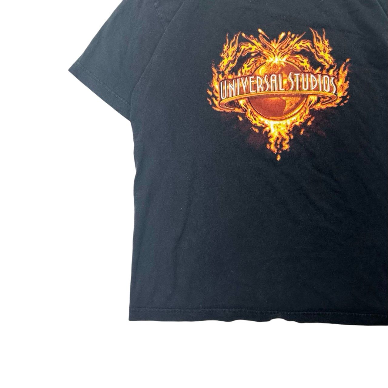 Vintage Vintage 00s Universal Studios Flaming Logo Graphic T Shirt Size US L / EU 52-54 / 3 - 3 Thumbnail