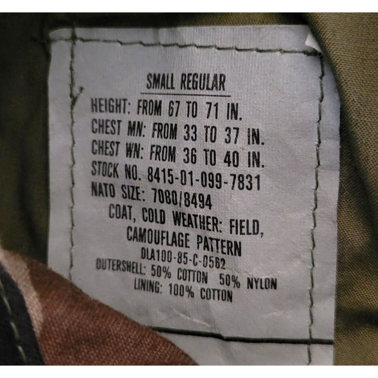 Other Military Camouflage S Field Jacket Coat Grunge Gorpcore Vint Size US S / EU 44-46 / 1 - 2 Thumbnail
