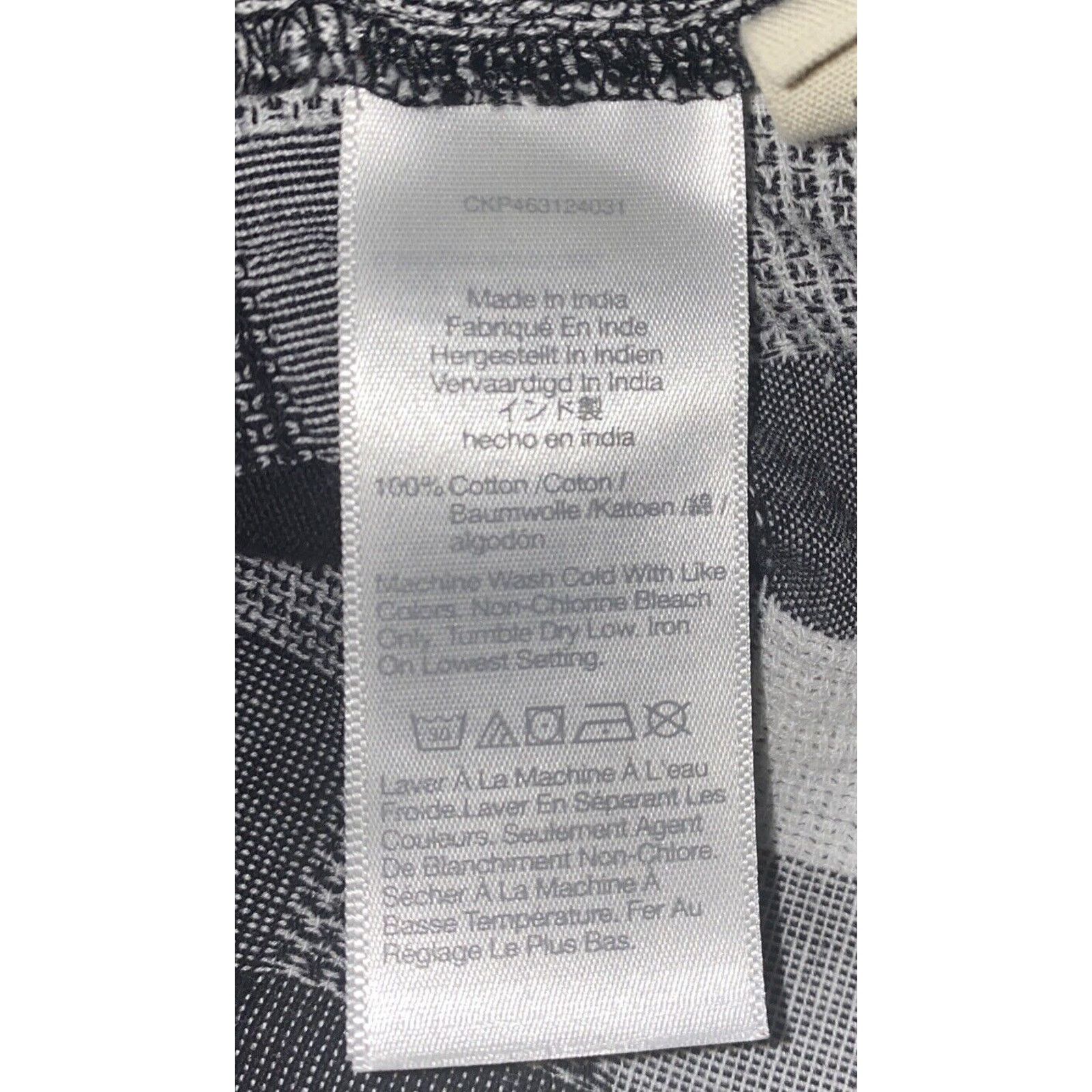 Madewell Madewell Women Black White Cotton Short Sleeve Blouse Small Size S / US 4 / IT 40 - 8 Thumbnail