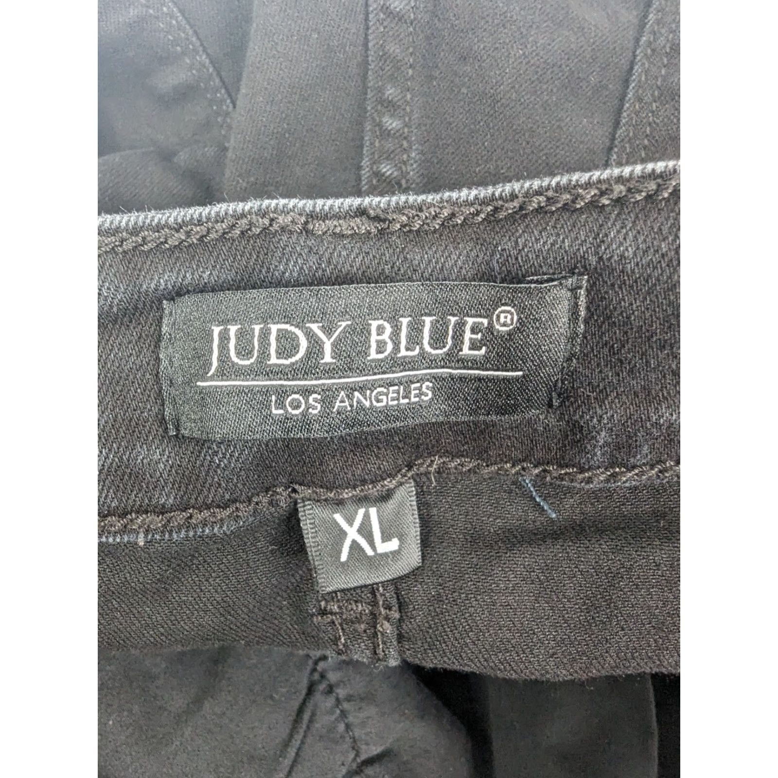 Vintage Judy Blue Black Denim Shorts JB15004BK Size 1XL Cuffed High Rise Size 40" / US 18 - 7 Thumbnail
