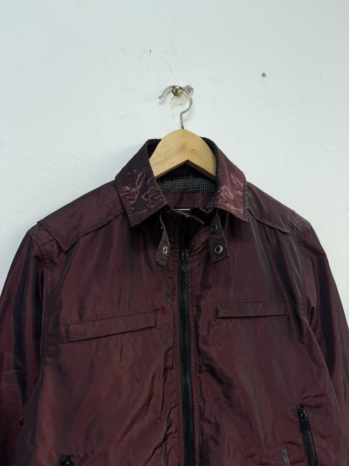 Le Grande Bleu (L.G.B.) Vintage Gordral Maroon Velvet Jacket Shiny Size US M / EU 48-50 / 2 - 20 Thumbnail