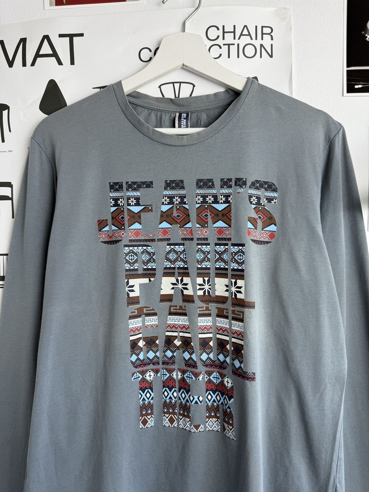 Designer × Jean Paul Gaultier × Vintage Jean Paul Gaultier JPG big logo longsleeve t-shirt L designer Size US L / EU 52-54 / 3 - 3 Thumbnail