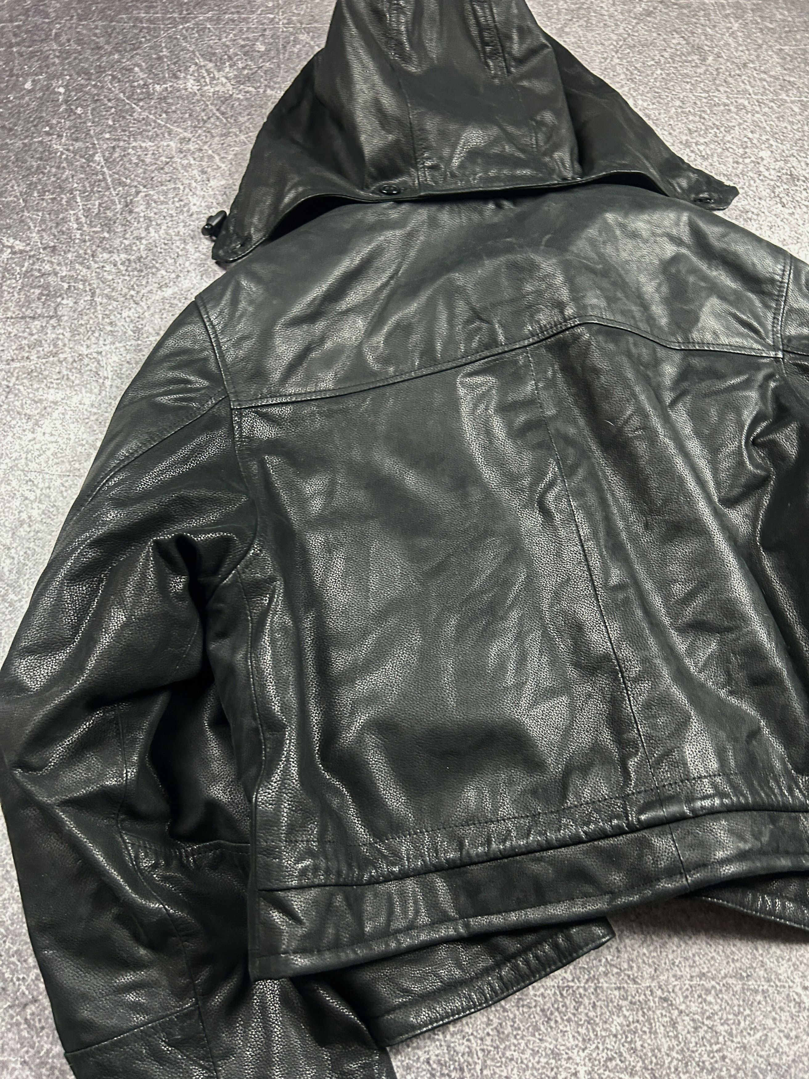 Hysteric Glamour VTG BALENCIAGA OPIUM CARTI STYLE CROPPED LEATHER JACKET Y2K Size US L / EU 52-54 / 3 - 14 Thumbnail