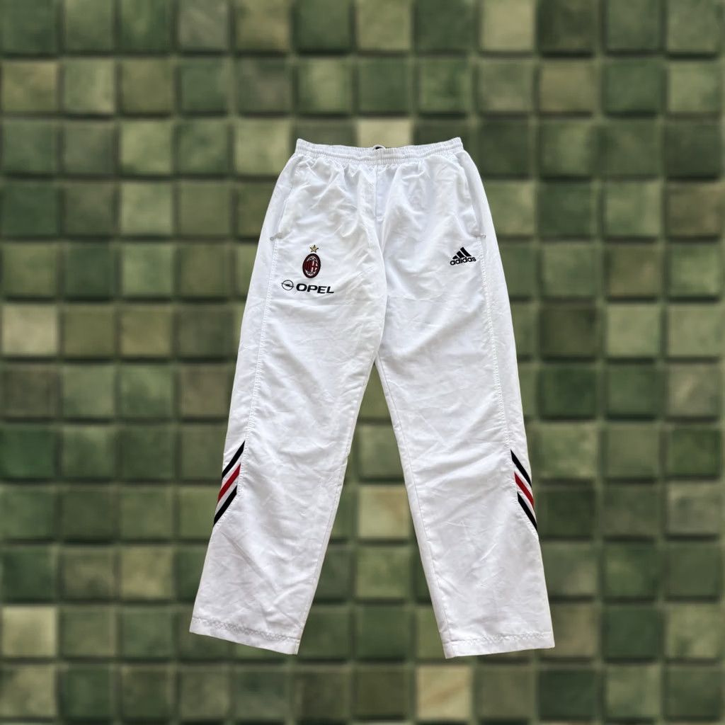Adidas VINTAGE adidas AC MILAN Sweatpants Pants Men 42 White Soccer Football Adidas AC Milan Football Pants Mens Size US 42 / EU 58 - 1 Thumbnail
