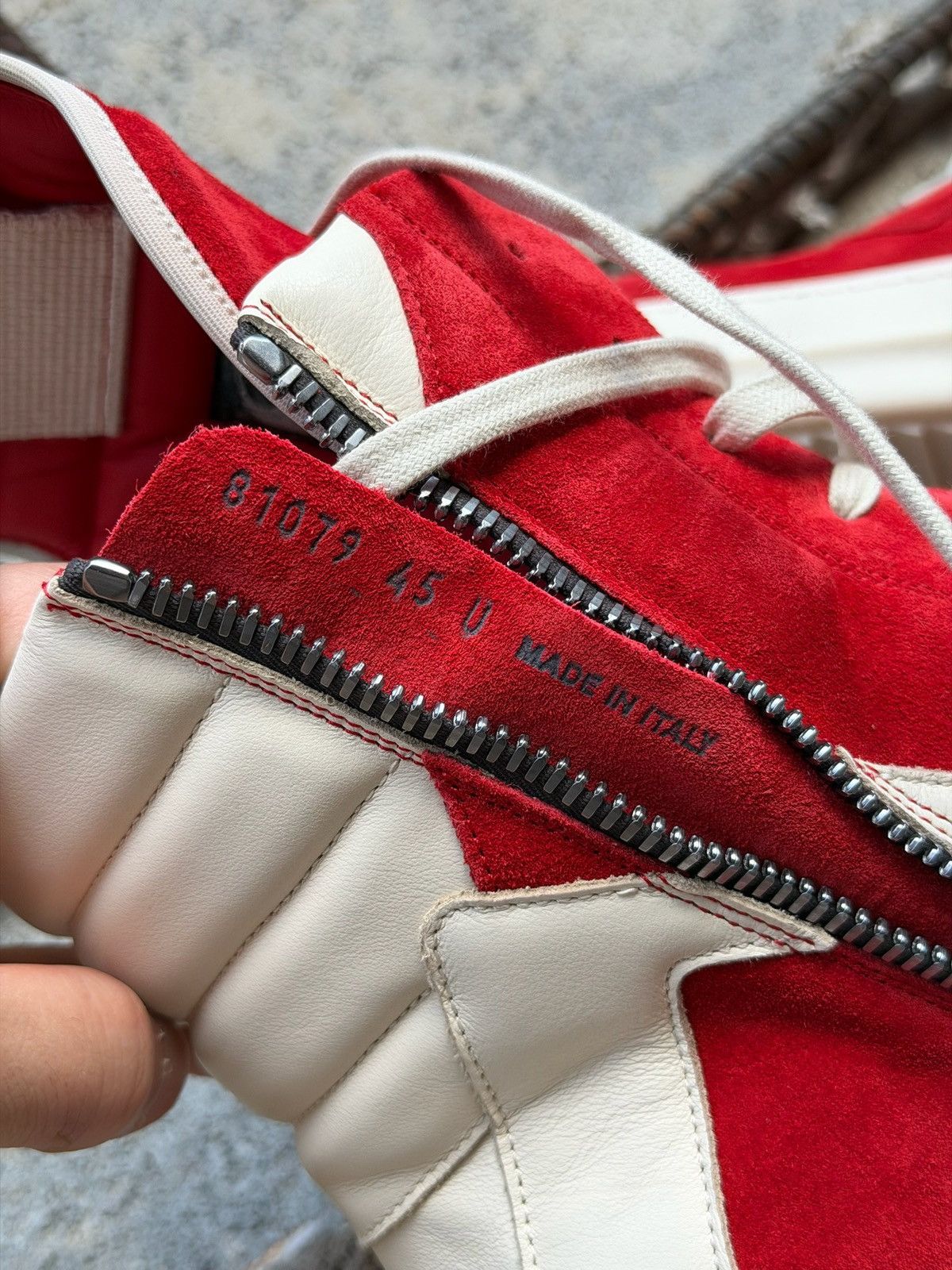 Rick Owens Rick Owens Geobasket Carnelian Milk Size US 10 / EU 43 - 5 Thumbnail