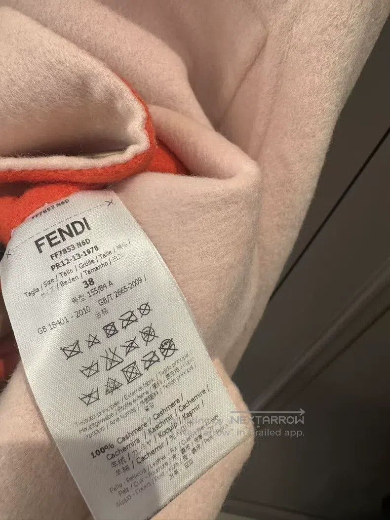 Fendi Fendi Cashmere and Leather Combined Coat Size XS / US 0-2 / IT 36-38 - 4 Thumbnail