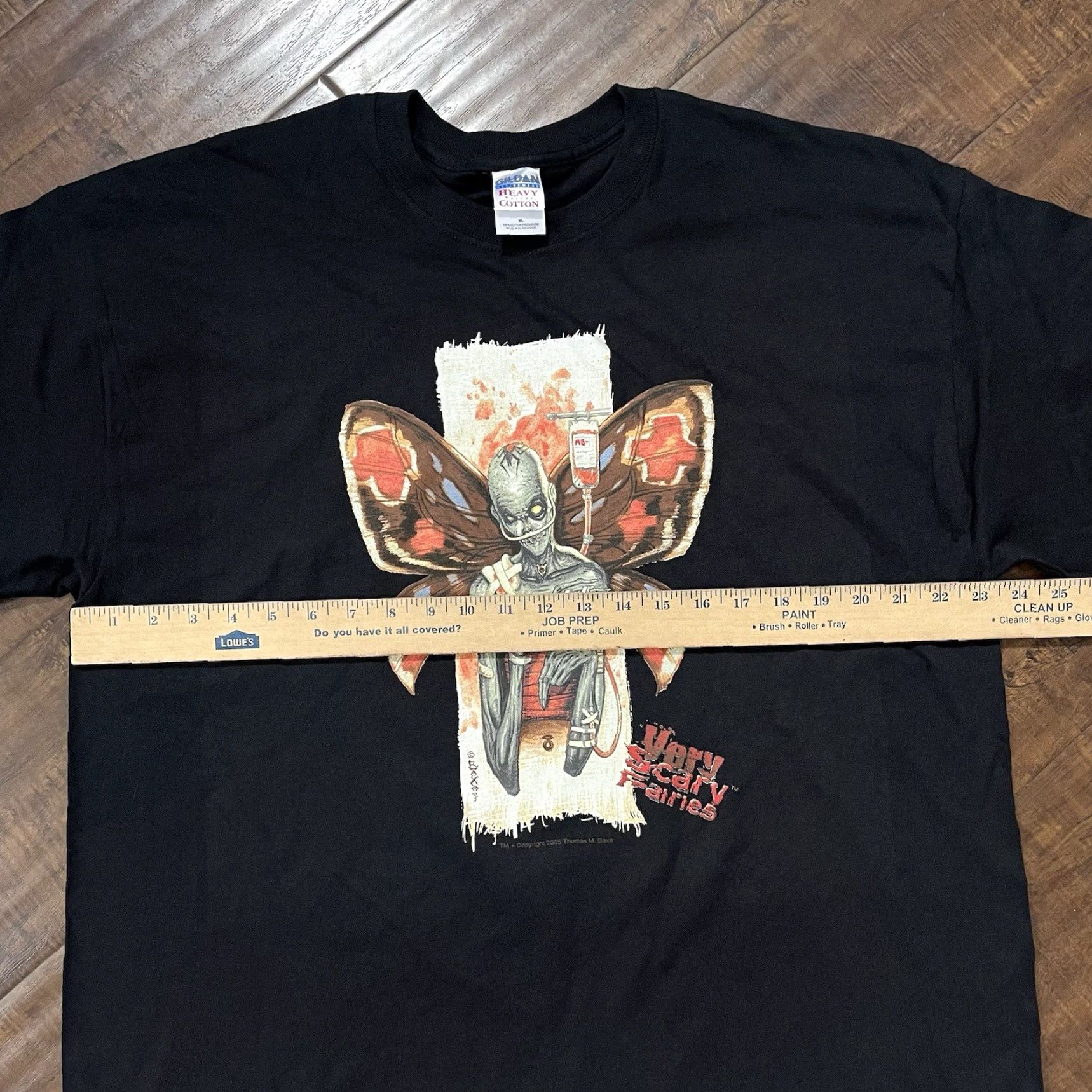 Vintage VINTAGE Thomas Baxa Magic The Gathering D&D Fairies Dark Art Y2K T-Shirt XL Size US XL / EU 56 / 4 - 6 Thumbnail