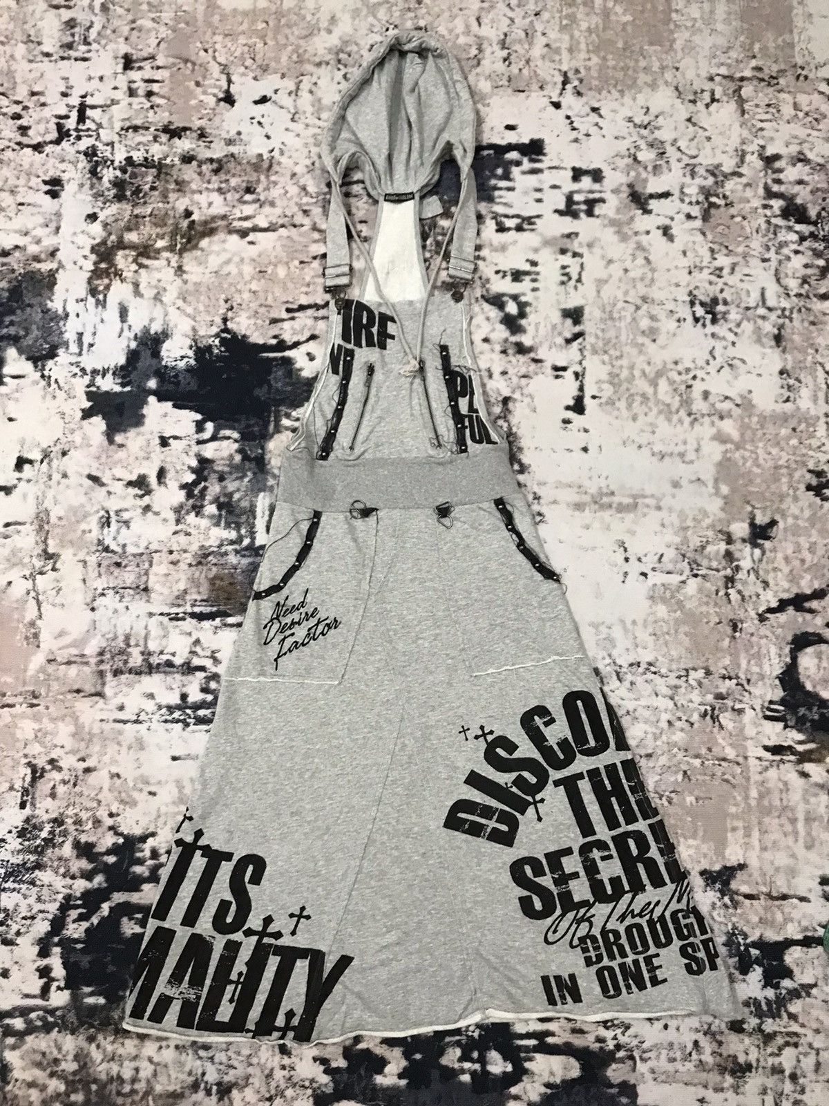 Japanese Brand Ghost of Halem Long Dress Punker Tank Top Hoodie Size XS / US 0-2 / IT 36-38 - 3 Thumbnail