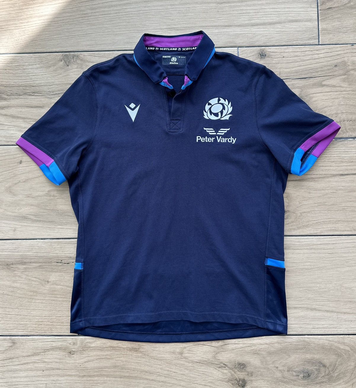 Scotland National Rugby Team Macron Peter Vardy Shirt M