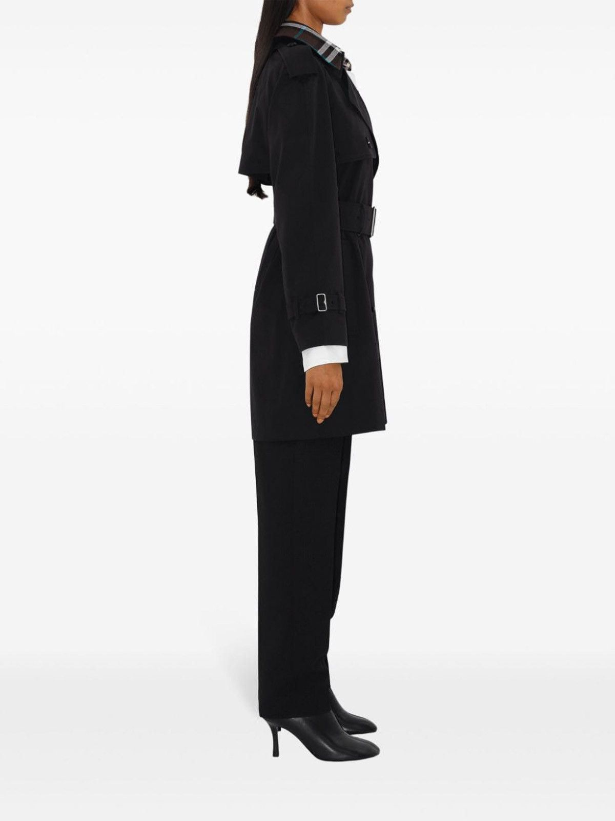 Burberry o1w1db10426 Trench Coat in Black Size L / US 10 / IT 46 - 2 Thumbnail