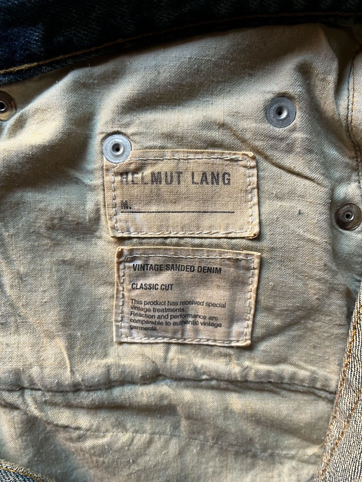 Helmut Lang × Vintage Helmut lang vintage sanded denim pants Size US 32 / EU 48 - 7 Thumbnail