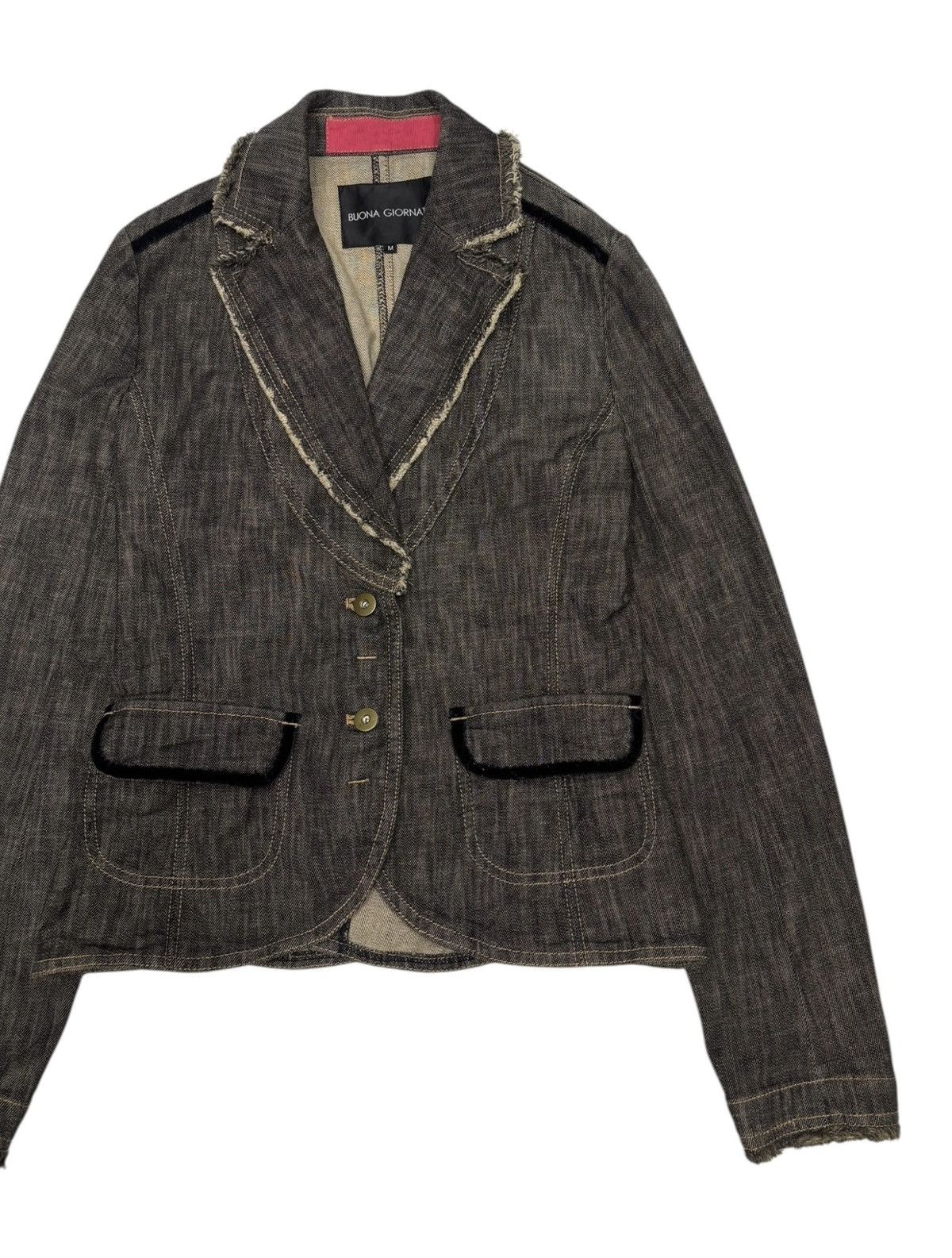 If Six Was Nine × Japanese Brand VINTAGE BUONA GIORNATA CROPPED PATTERN JACKET Size S / US 4 / IT 40 - 3 Thumbnail