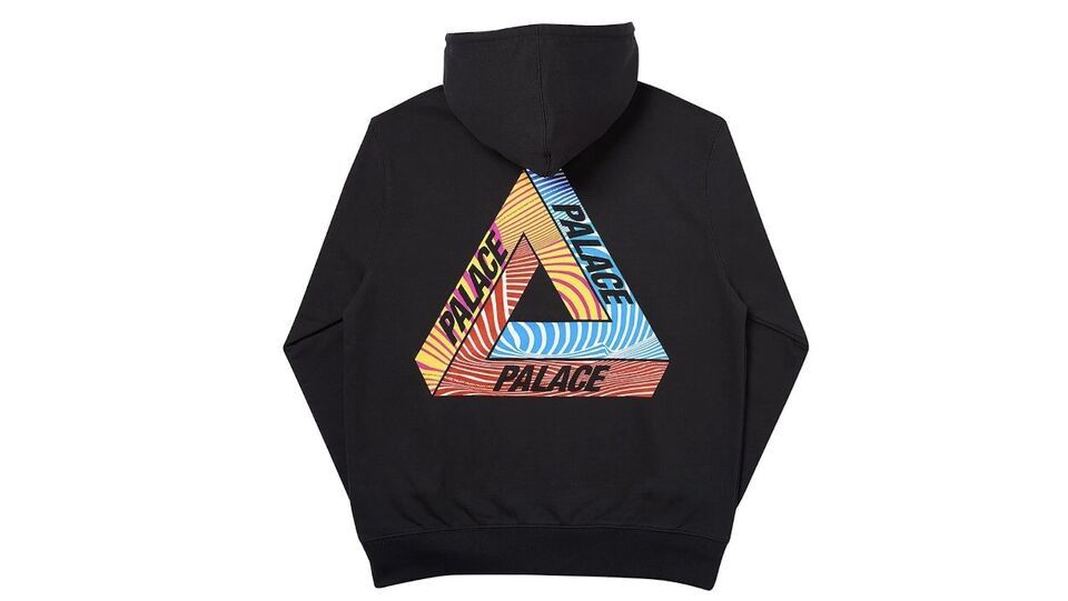 image of Palace Skateboards Tri-Tex Hoodie Black Ss20 S Small, Men's