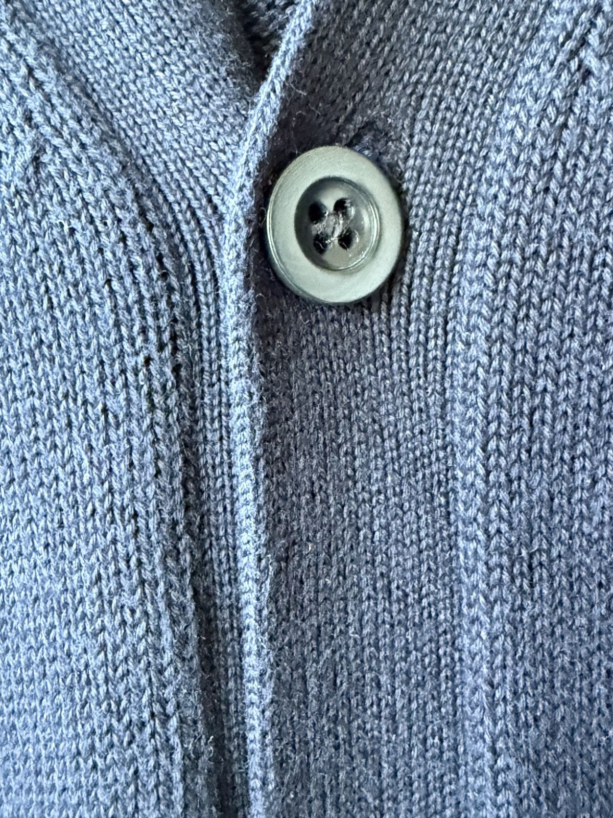 Maison Margiela Early MARTIN MARGIELA Line 10 Abstract Yoke Navy Cardigan Size US S / EU 44-46 / 1 - 7 Thumbnail