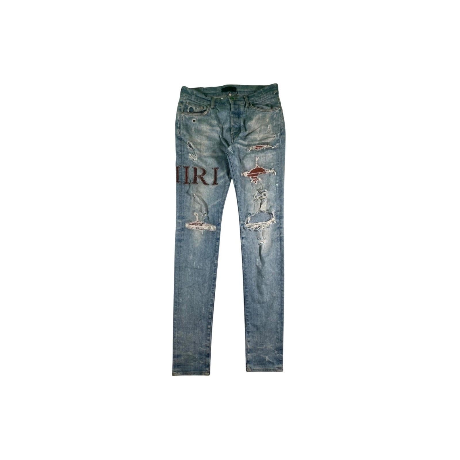 Amiri Amiri Side Logo Light Wash & Clay Jeans Size US 32 / EU 48 - 1 Thumbnail