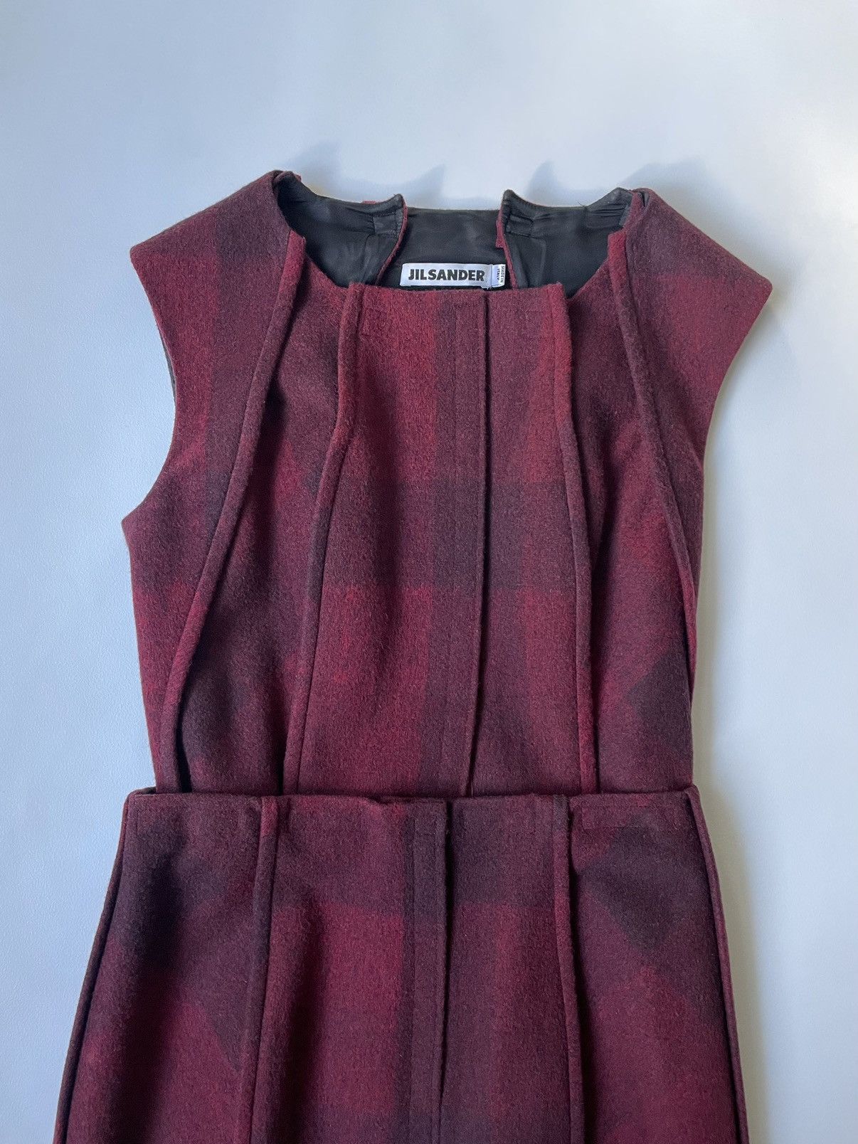 Jil Sander A/W 10 Wool 2 Piece ‘Velcro Dress’ Size S / US 4 / IT 40 - 3 Thumbnail