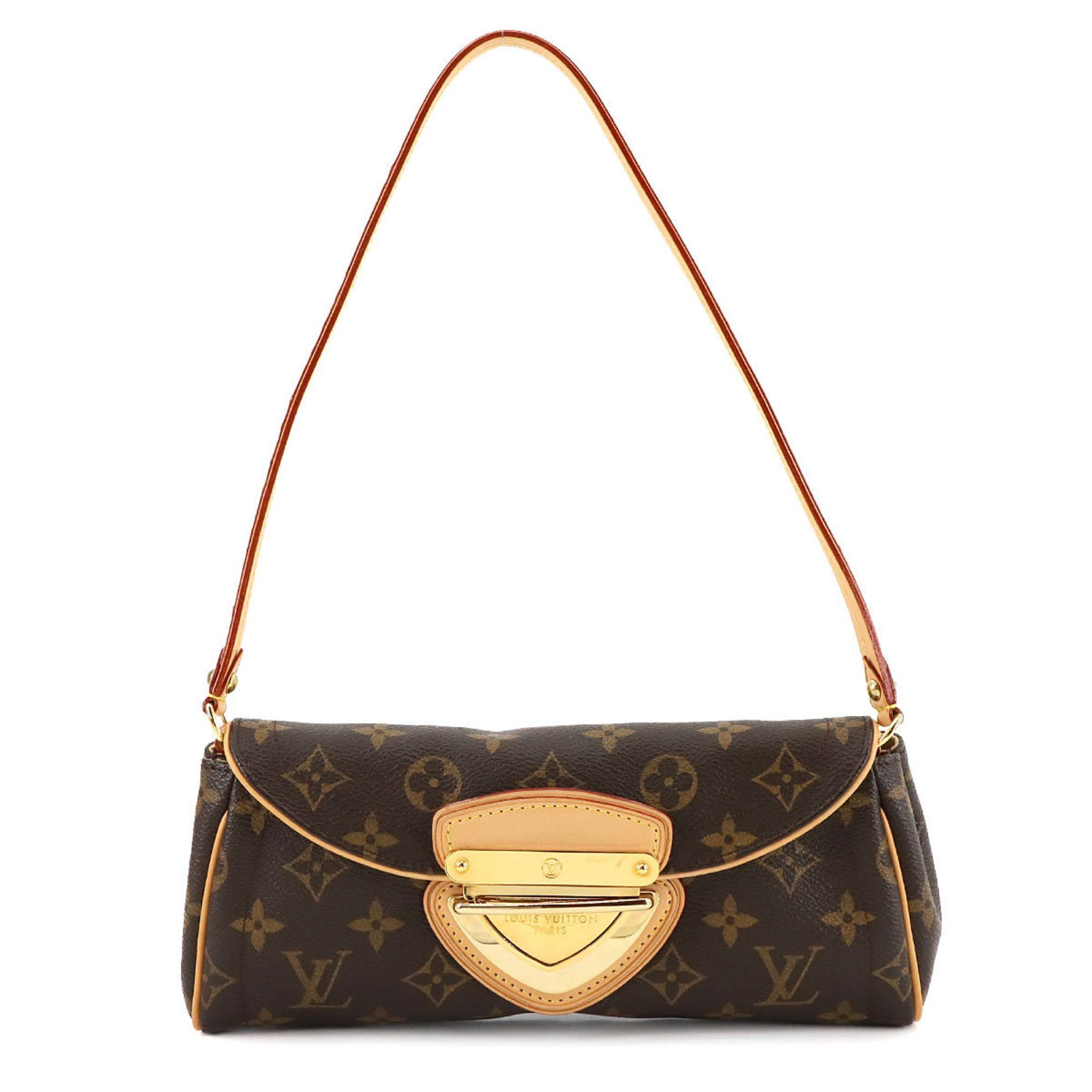 Louis Vuitton Monogram Pochette Beverly Shoulder Bag Brown M40122 Gold Hardware, Women's