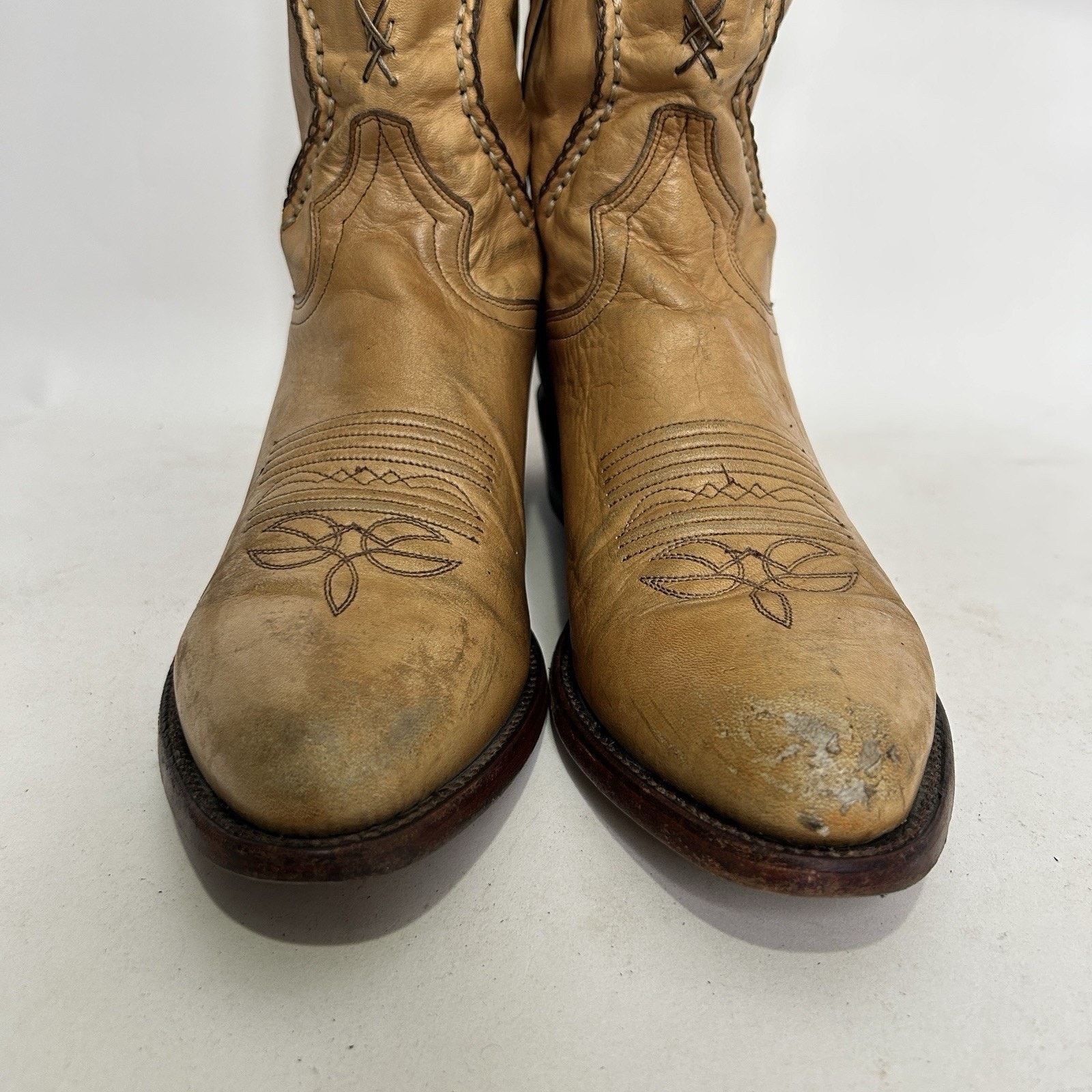 Dan Post Vintage Dan Post Palamino Albany Boots “Cream” Men’s 11D Size US 11 / EU 44 - 9 Thumbnail
