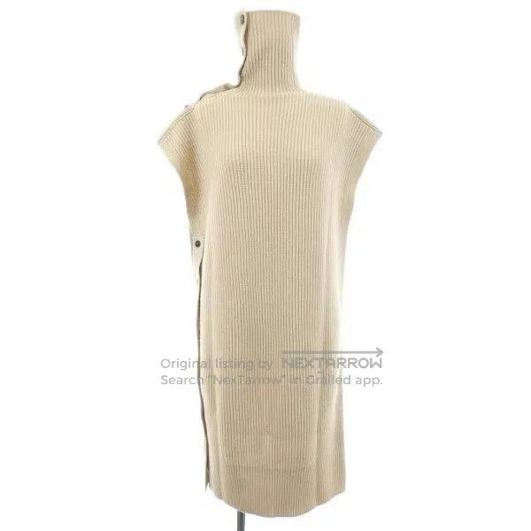Hermes Hermes Camel Hair High-Neck Knit Dress Size XXS / US 00 / IT 34 - 1 Thumbnail