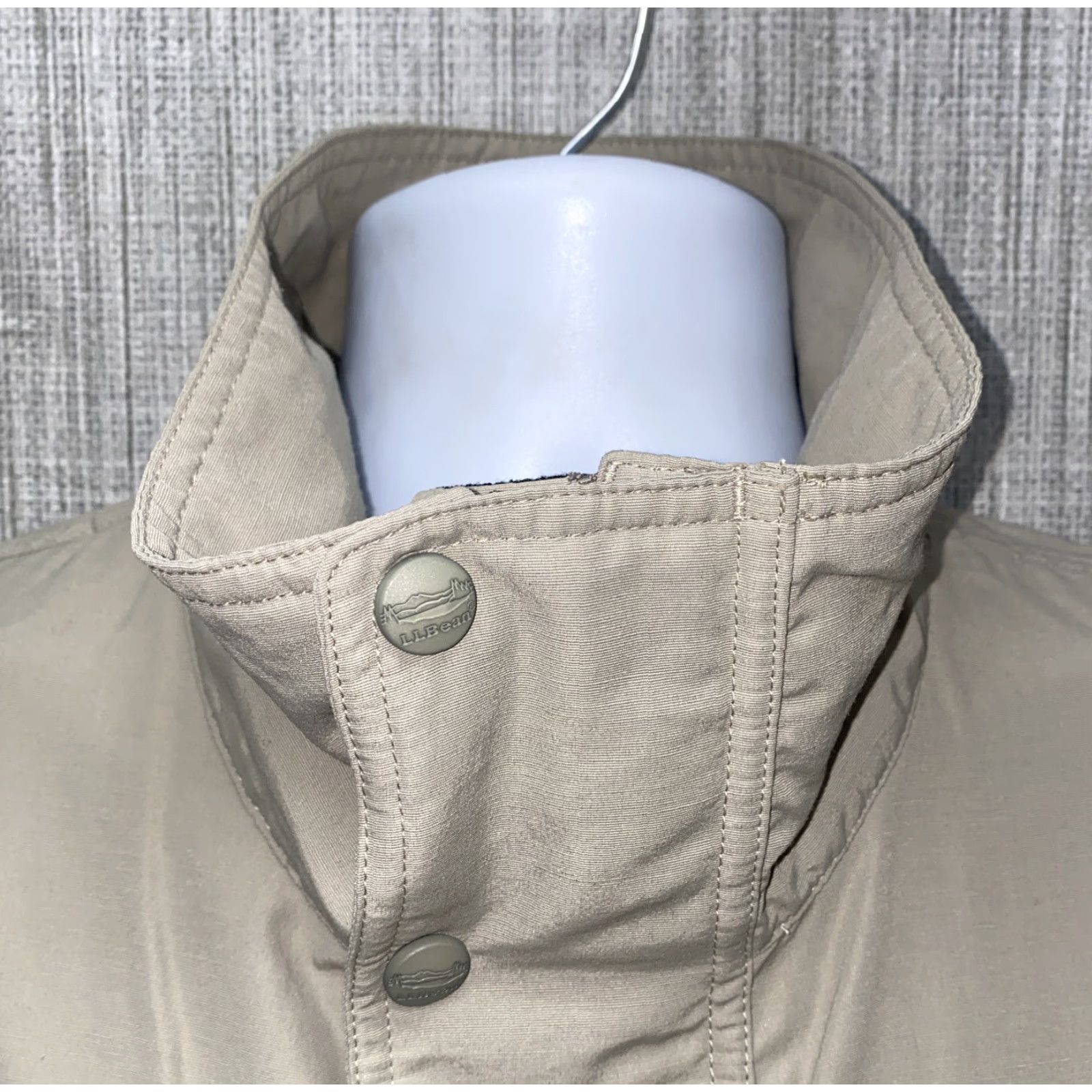 Vintage L.L. Bean Jacket Mens Outdoor Full Zip Nylon Beige Multi Pocket Size M Size US M / EU 48-50 / 2 - 3 Thumbnail