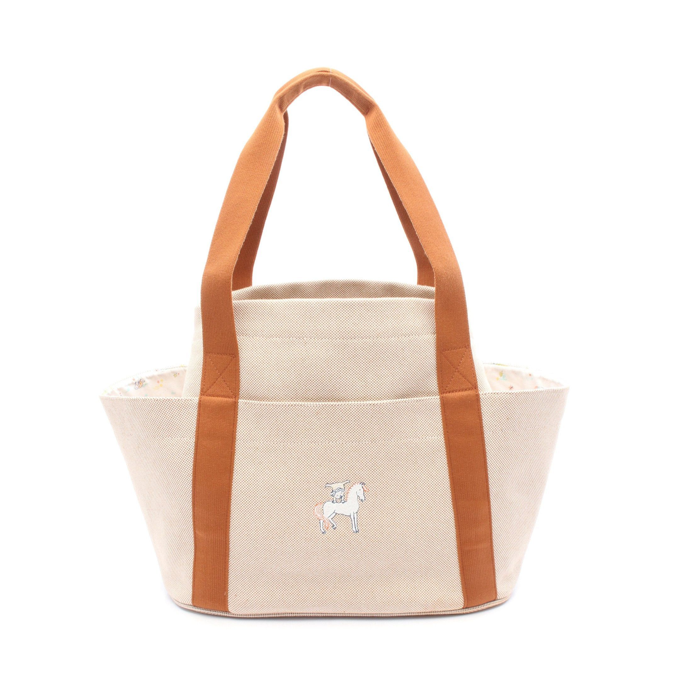 Hermes Hermes Gabriel Mothers Bag Shoulder Tote Toile Ash Beige Brown Silver Hardware Size ONE SIZE - 1 Thumbnail