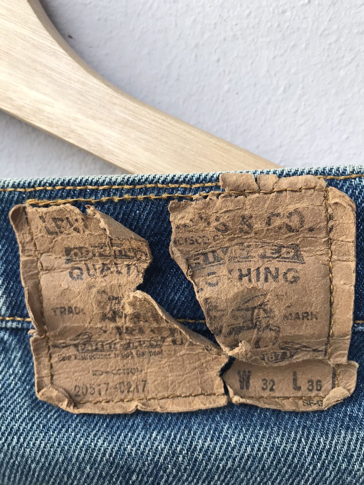 Levi's Vintage Levis Patchwork Denim custom sashiko Size US 32 / EU 48 - 14 Thumbnail