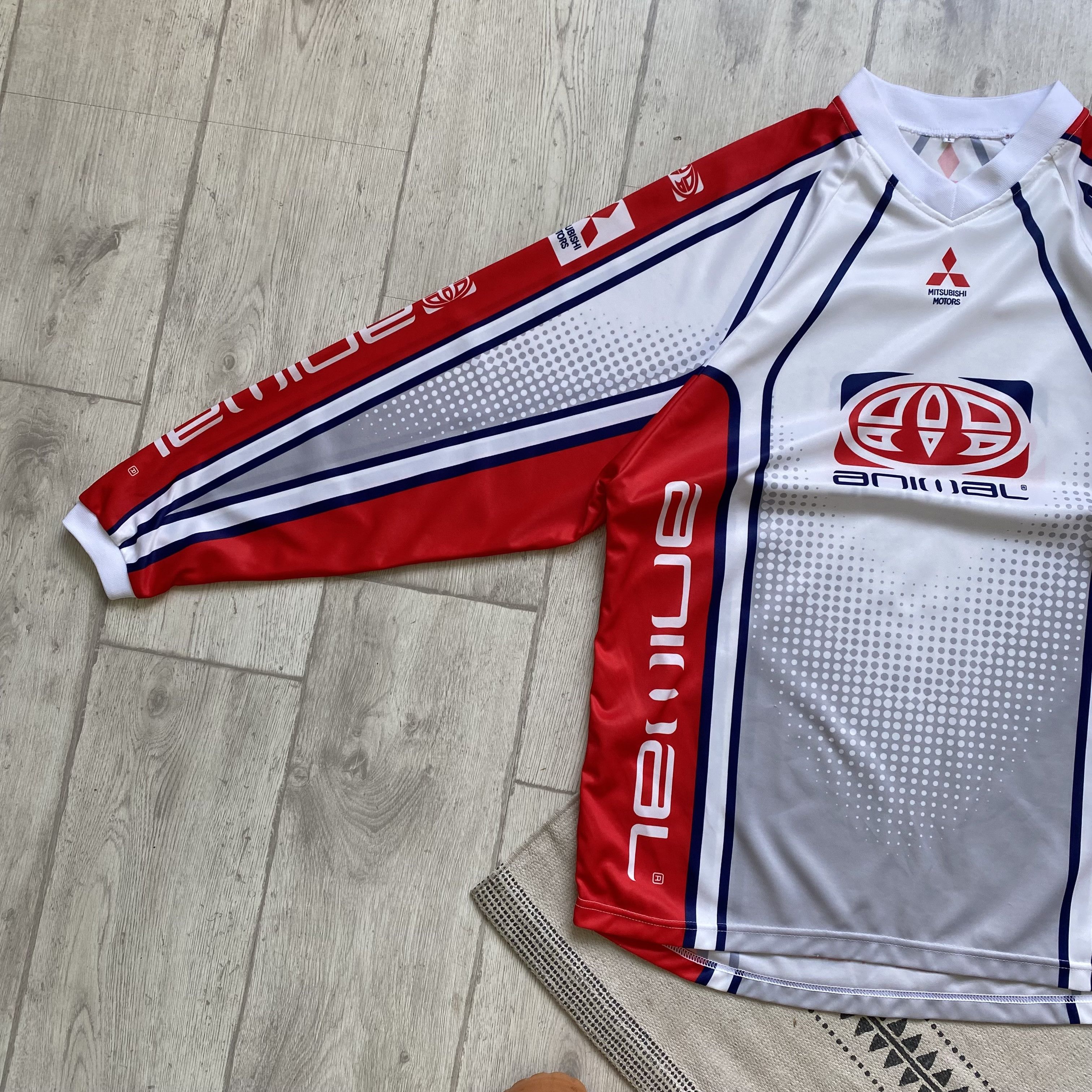 Alpinestars 🏎️ Motocross Vintage Mitsubishi Racing jersey longsleeve Size US L / EU 52-54 / 3 - 7 Thumbnail