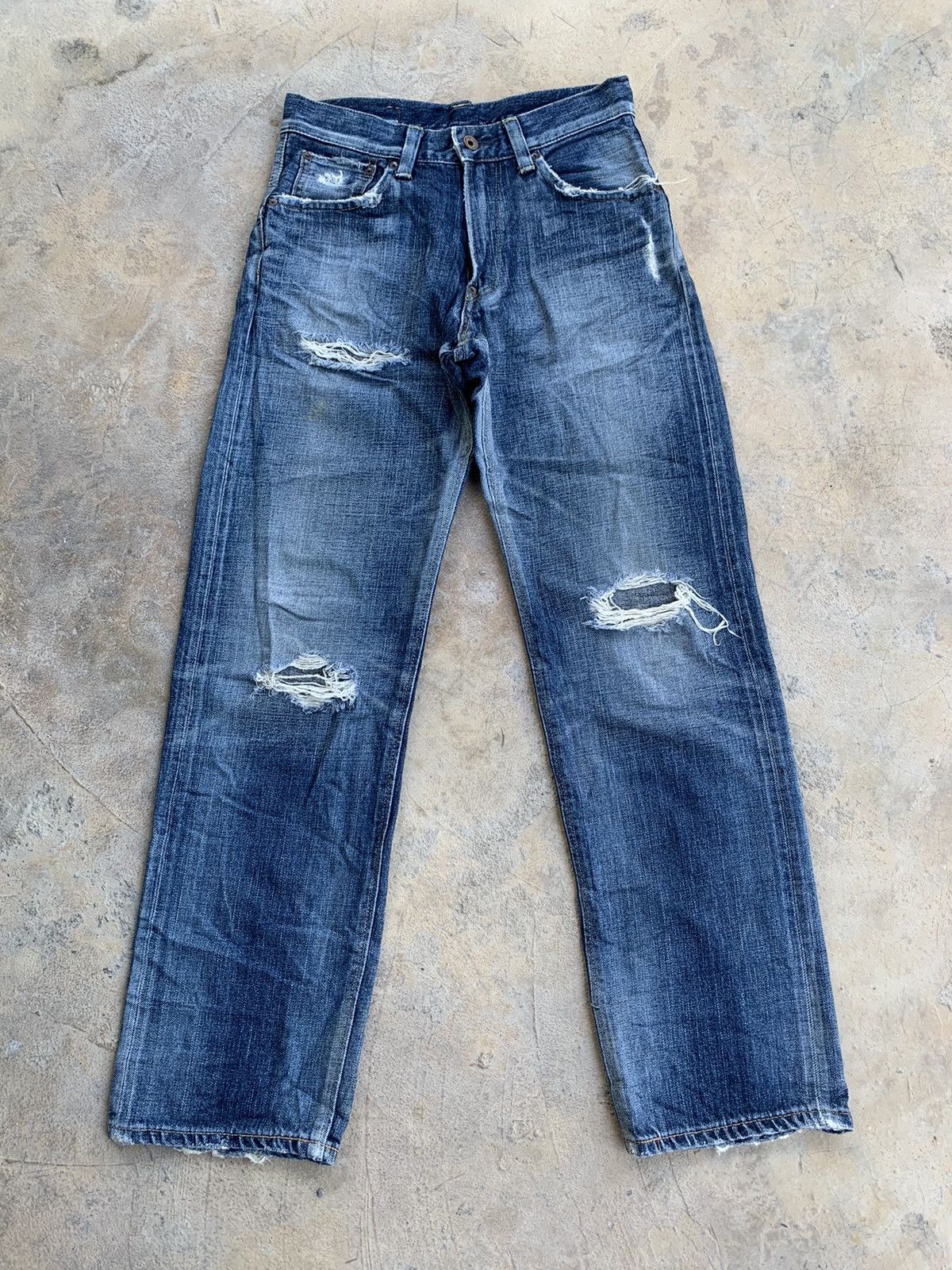 Edwin × Japanese Brand Edwin Selvedge Distressed Denim Size US 28 / EU 44 - 1 Thumbnail