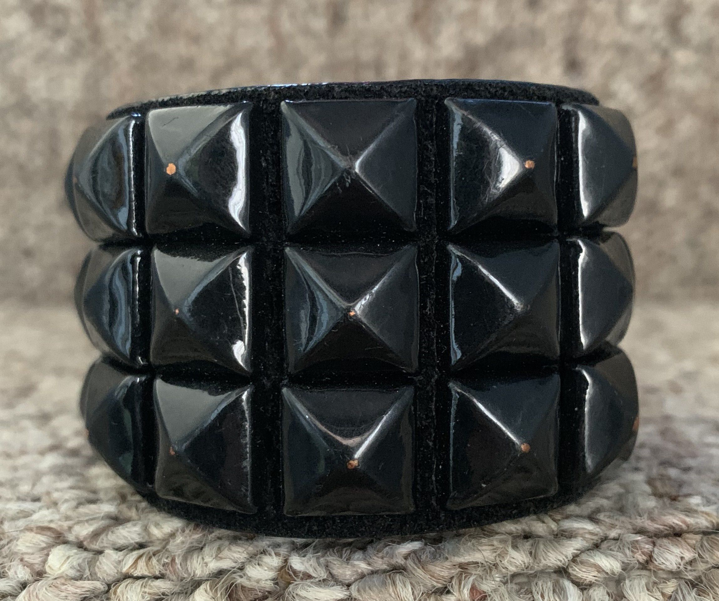 Number (N)ine FW04 Number (N)ine Studded Leather Bracelet Size ONE SIZE - 3 Thumbnail
