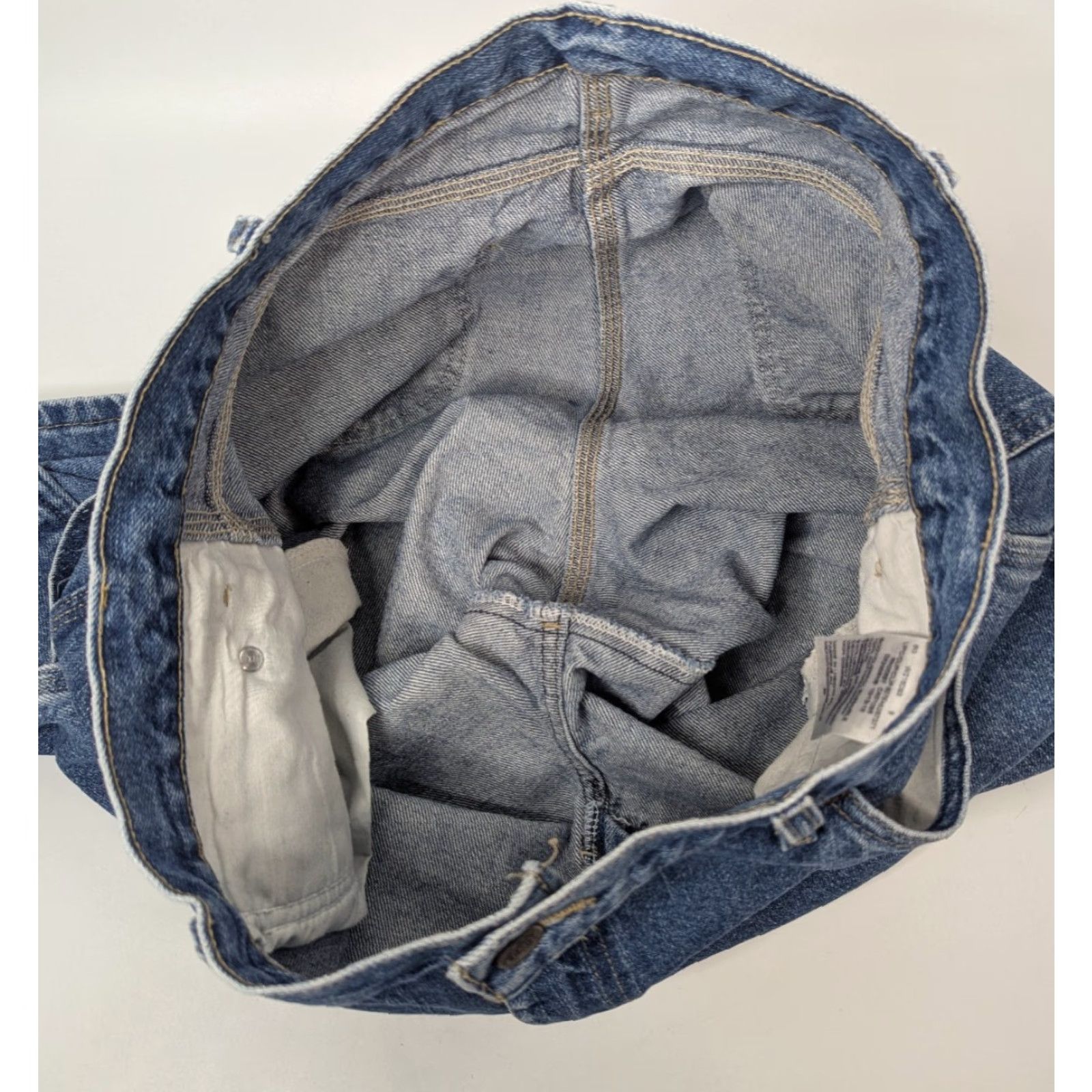 Dickies VINTAGE Dickies Denim Shorts Carpenter Men's 36 Blue 5-Pocket Design Regular Zip Front Casual Outdoor Summer Mens Size US 36 / EU 52 - 7 Thumbnail