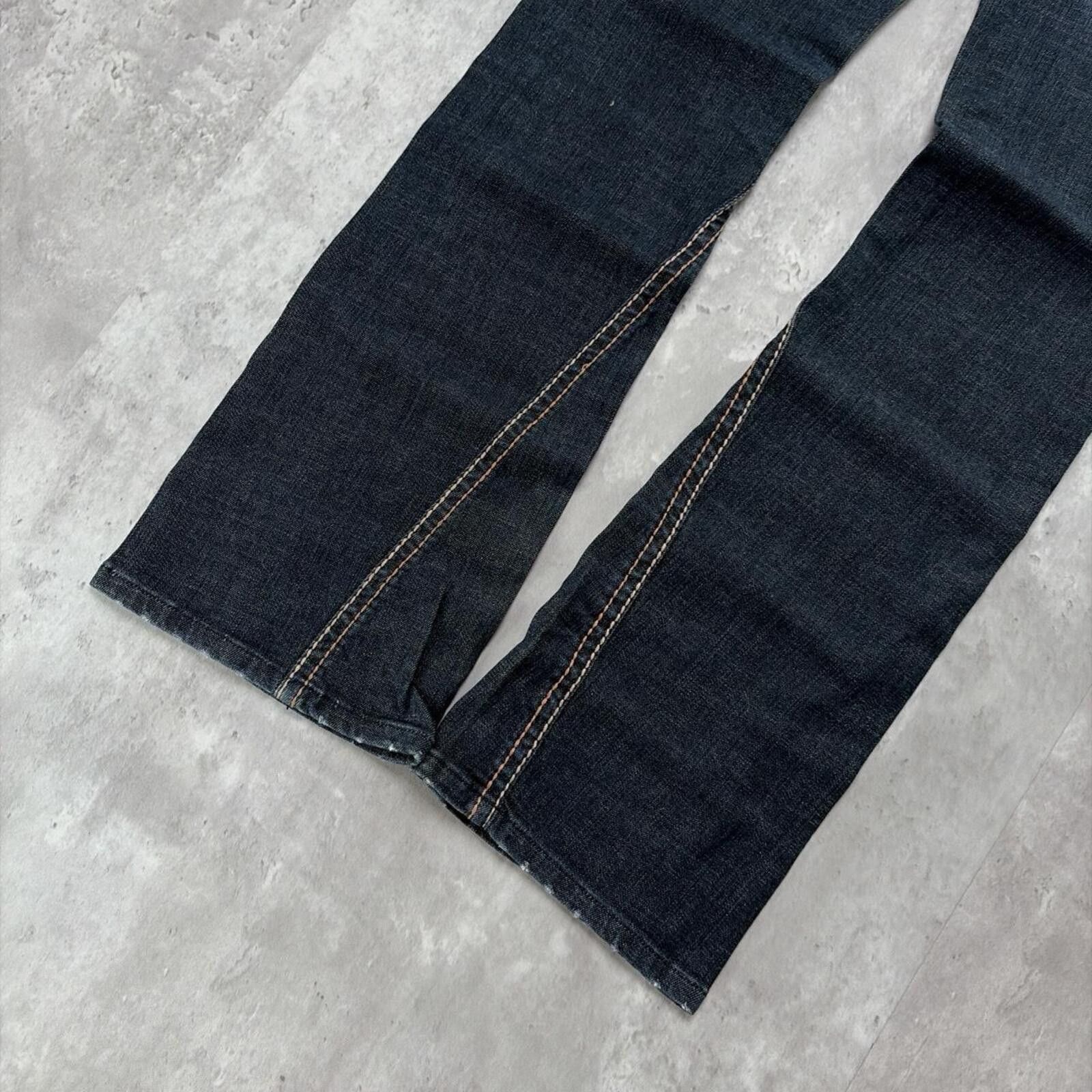 Other Y2K C’est Toi Grunge Flared Deadstock Gothic Denim Jeans Size 30" / US 8 / IT 44 - 4 Thumbnail